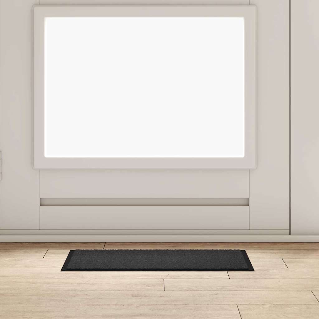 Deurmat Antraciet 60 x 40 x 1.2 cm Teddy Stof is nu te koop bij PeponiXL, paradijselijk wonen!
