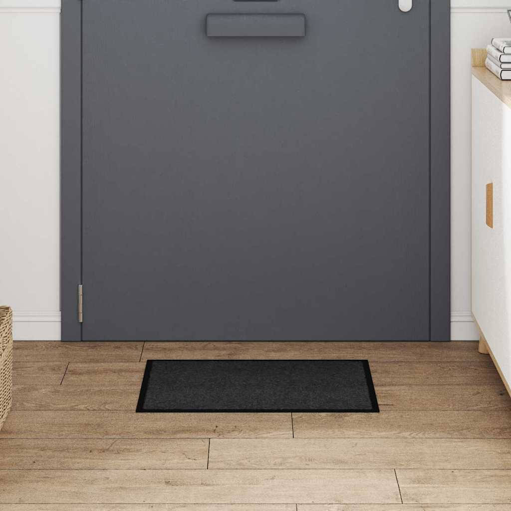 Deurmat Antraciet 60 x 40 x 1.2 cm Teddy Stof is nu te koop bij PeponiXL, paradijselijk wonen!