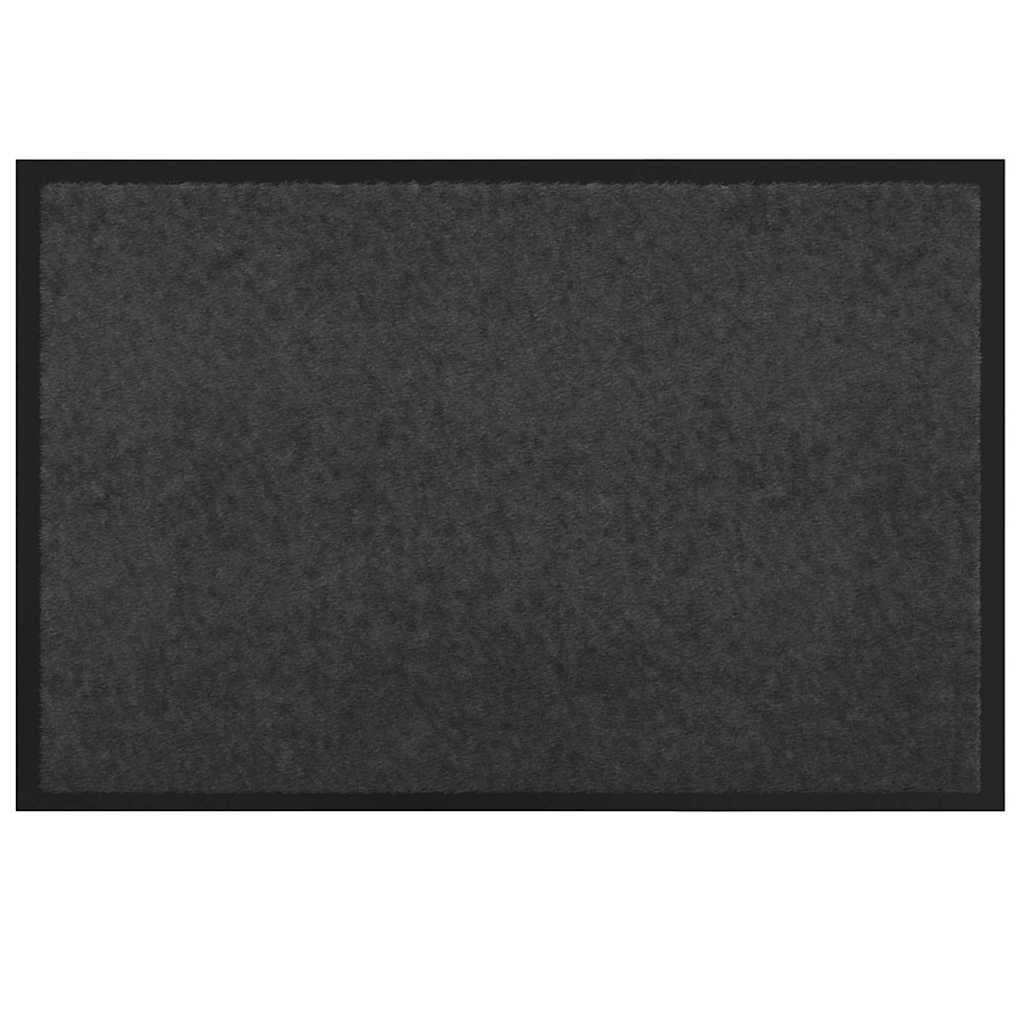 Deurmat Antraciet 60 x 40 x 1.2 cm Teddy Stof is nu te koop bij PeponiXL, paradijselijk wonen!