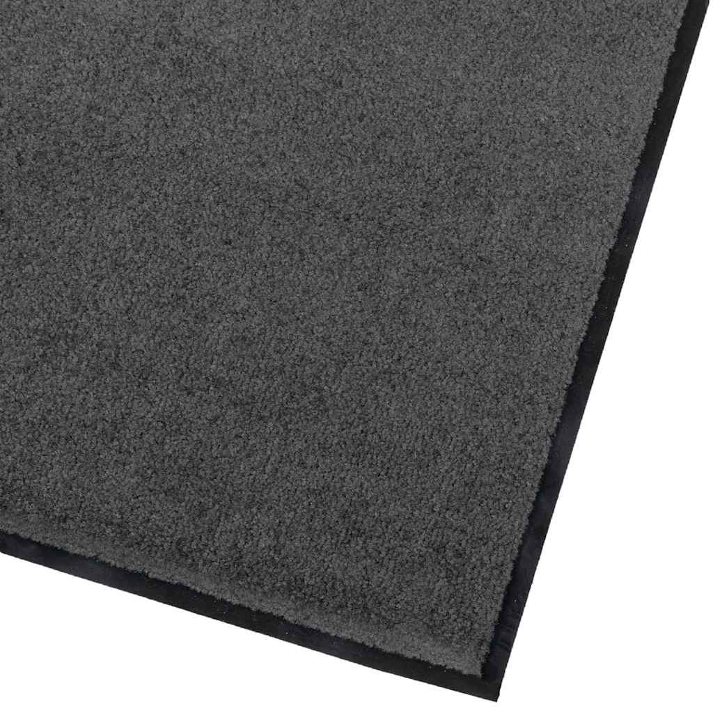 Deurmat Antraciet 60 x 40 x 1.2 cm Teddy Stof is nu te koop bij PeponiXL, paradijselijk wonen!