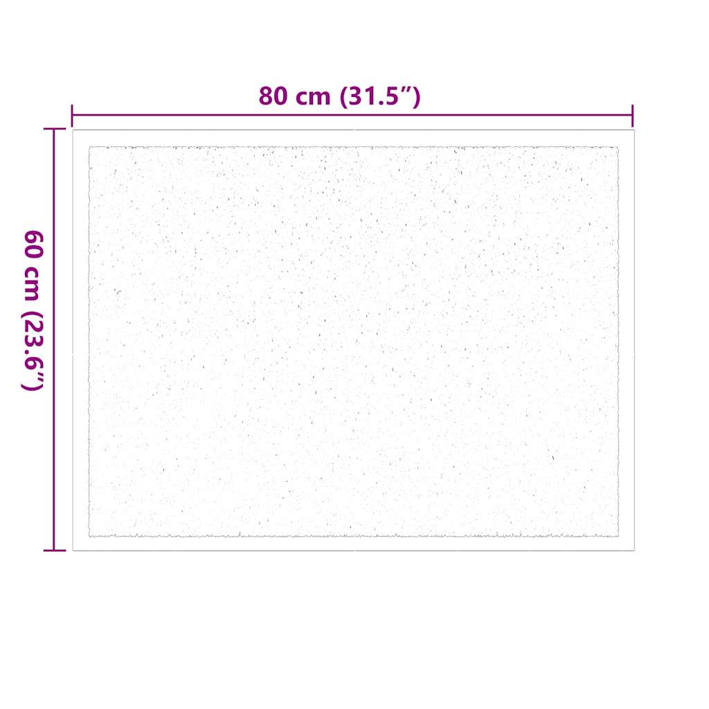 Deurmat Antraciet 60 x 40 x 1.2 cm Teddy Stof is nu te koop bij PeponiXL, paradijselijk wonen!