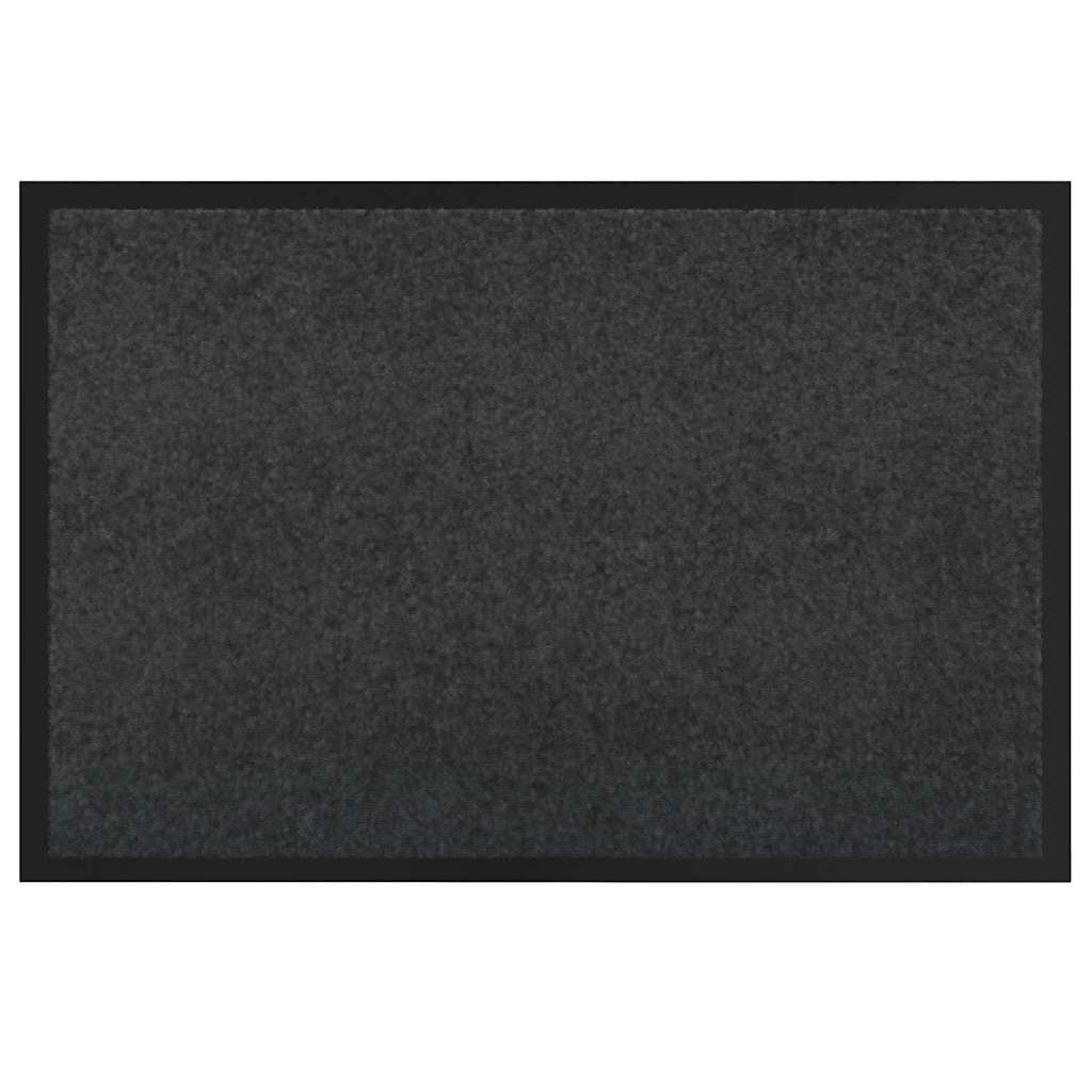 Deurmat Antraciet 60 x 40 x 1.2 cm Teddy Stof is nu te koop bij PeponiXL, paradijselijk wonen!