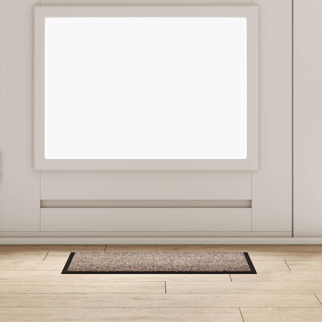 Deurmat Beige 60 x 40 x 1.2 cm Teddy Stof is nu te koop bij PeponiXL, paradijselijk wonen!