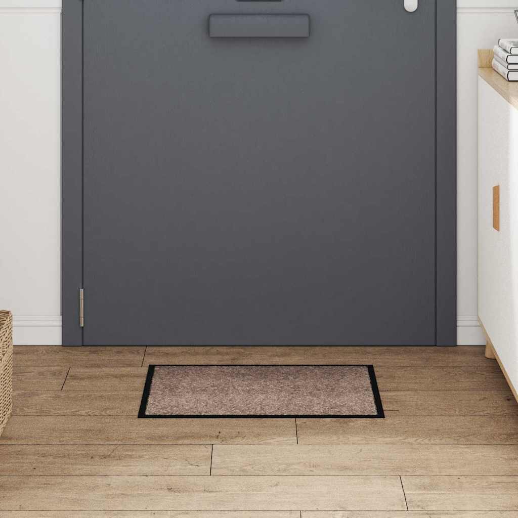 Deurmat Beige 60 x 40 x 1.2 cm Teddy Stof is nu te koop bij PeponiXL, paradijselijk wonen!