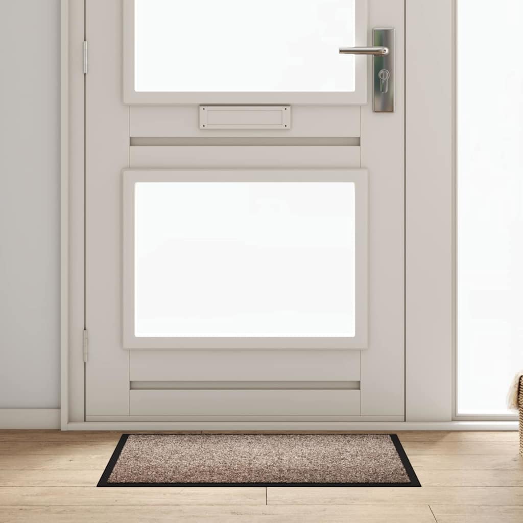 Deurmat Beige 60 x 40 x 1.2 cm Teddy Stof is nu te koop bij PeponiXL, paradijselijk wonen!