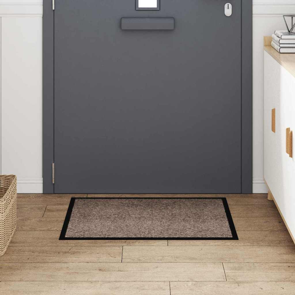Deurmat Beige 60 x 40 x 1.2 cm Teddy Stof is nu te koop bij PeponiXL, paradijselijk wonen!