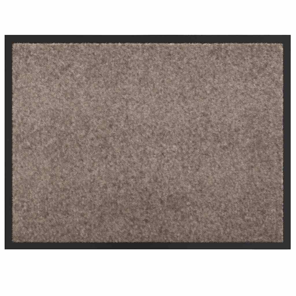 Deurmat Beige 60 x 40 x 1.2 cm Teddy Stof is nu te koop bij PeponiXL, paradijselijk wonen!