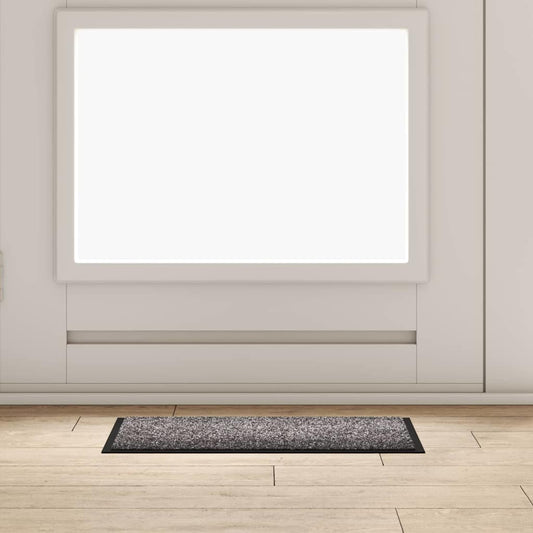 Deurmat Lichtgrijs 60 x 40 x 1.2 cm Teddy Stof is nu te koop bij PeponiXL, paradijselijk wonen!