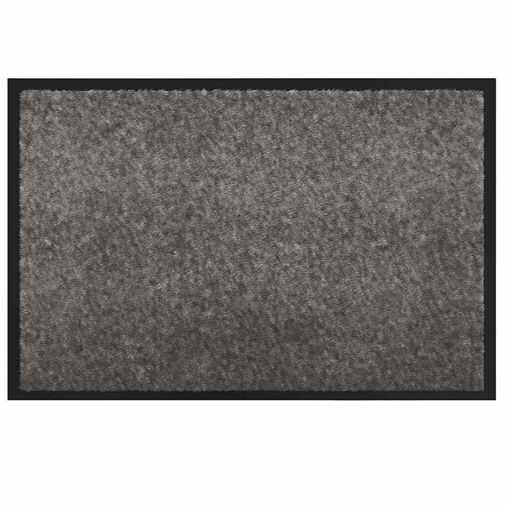 Deurmat Lichtgrijs 60 x 40 x 1.2 cm Teddy Stof is nu te koop bij PeponiXL, paradijselijk wonen!