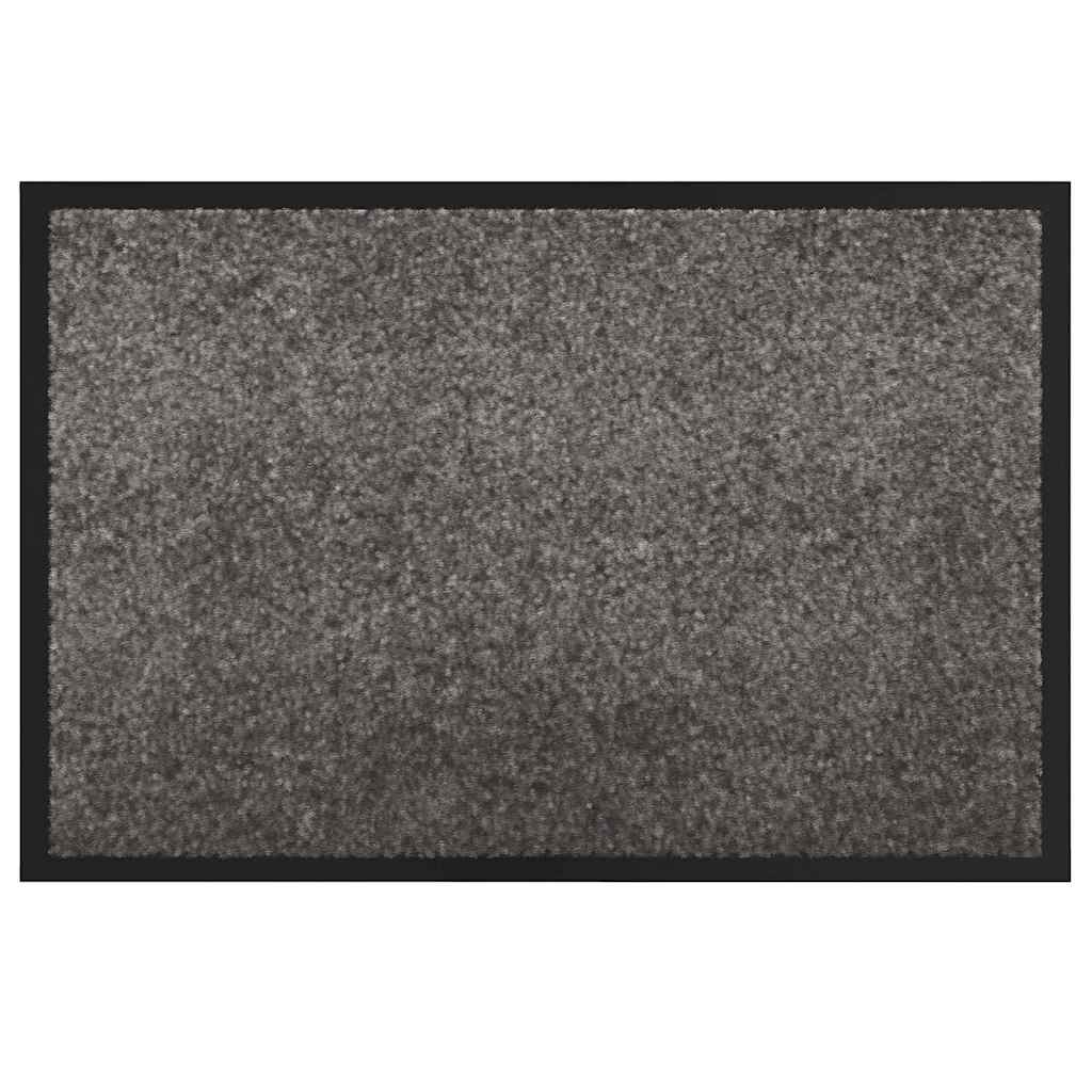 Deurmat Lichtgrijs 60 x 40 x 1.2 cm Teddy Stof is nu te koop bij PeponiXL, paradijselijk wonen!