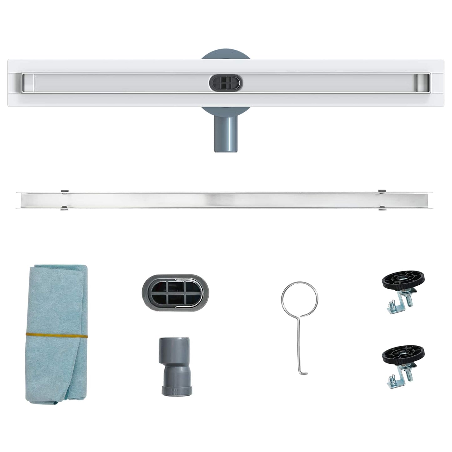 360° Doucheafvoer Met Slank Model Zilver 60 cm is nu te koop bij PeponiXL, paradijselijk wonen!