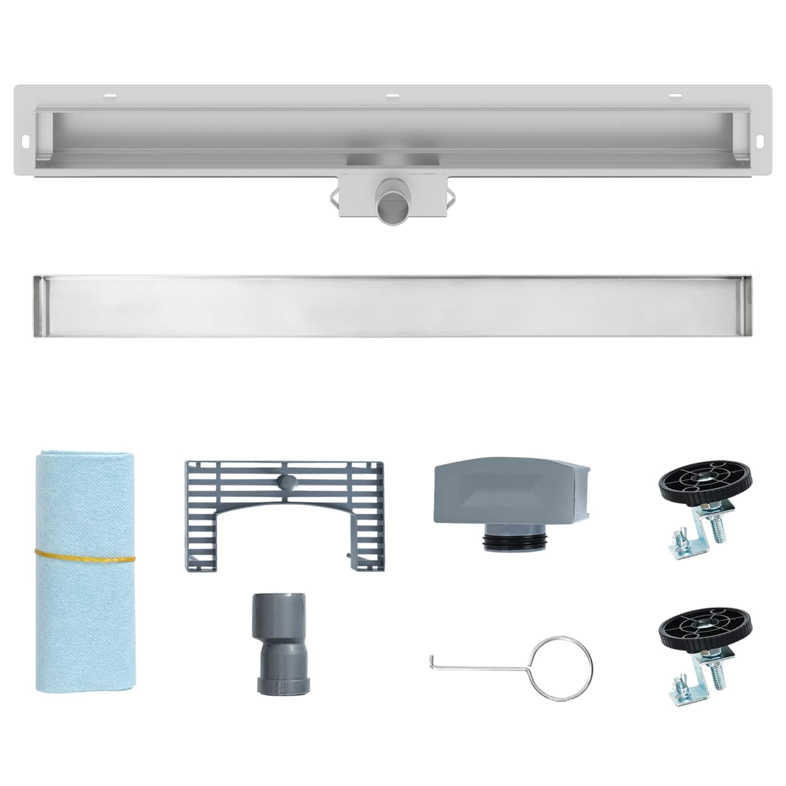 Wandgemonteerde Douche Afvoer Zilver 80 cm Roestvrij staal 304 is nu te koop bij PeponiXL, paradijselijk wonen!
