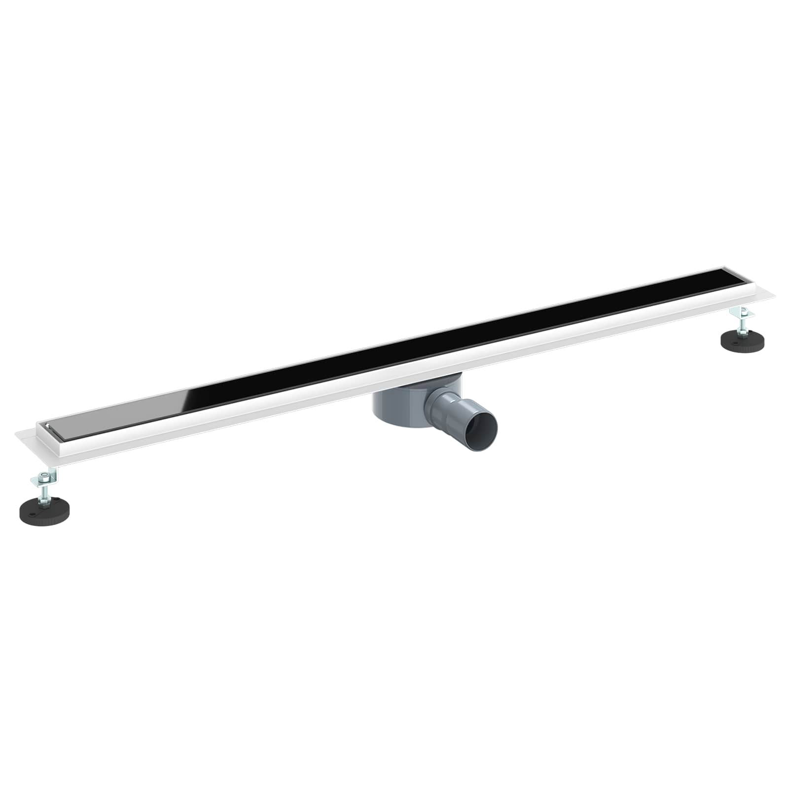 Doucheafvoer Glasdeksel met 360° Sifon Zwart 100 cm is nu te koop bij PeponiXL, paradijselijk wonen!