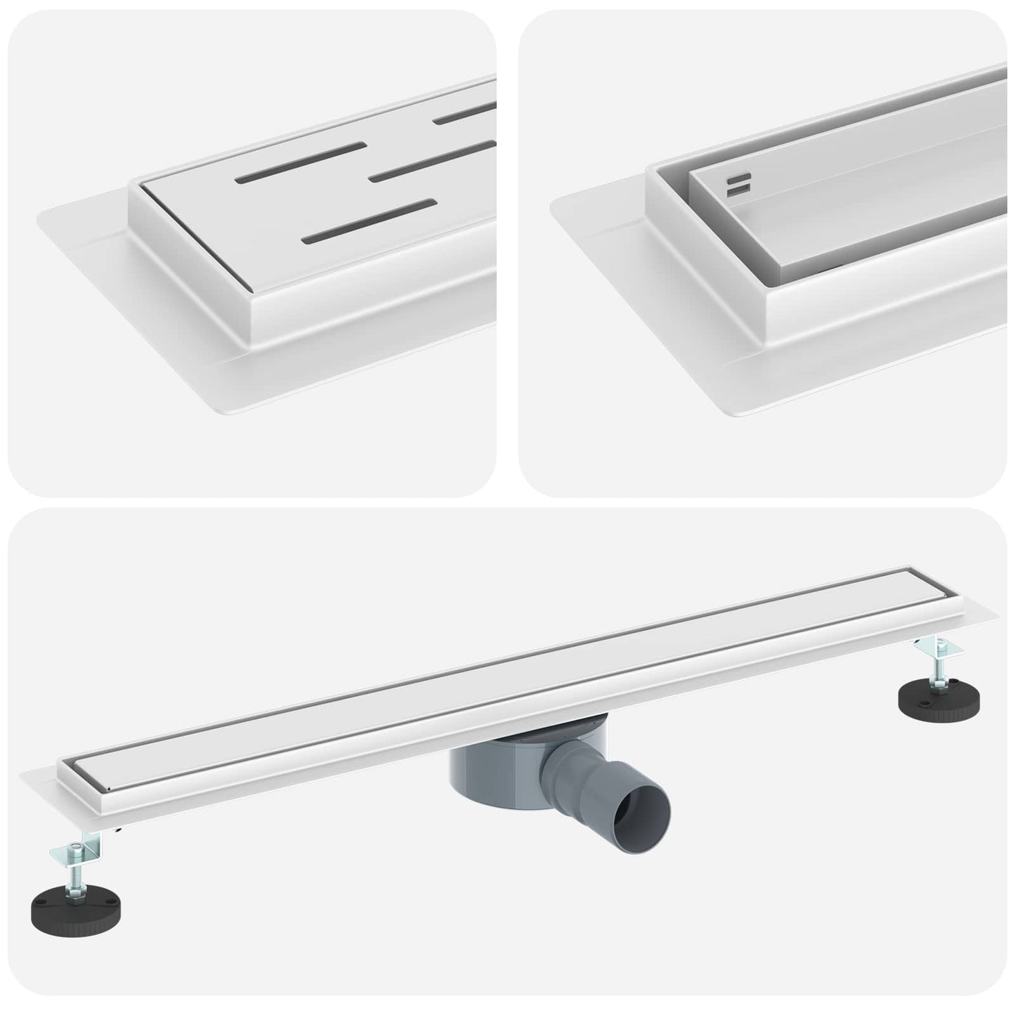 Doucheafvoer 2-in-1 met 360° Sifon Zilver 70 cm is nu te koop bij PeponiXL, paradijselijk wonen!