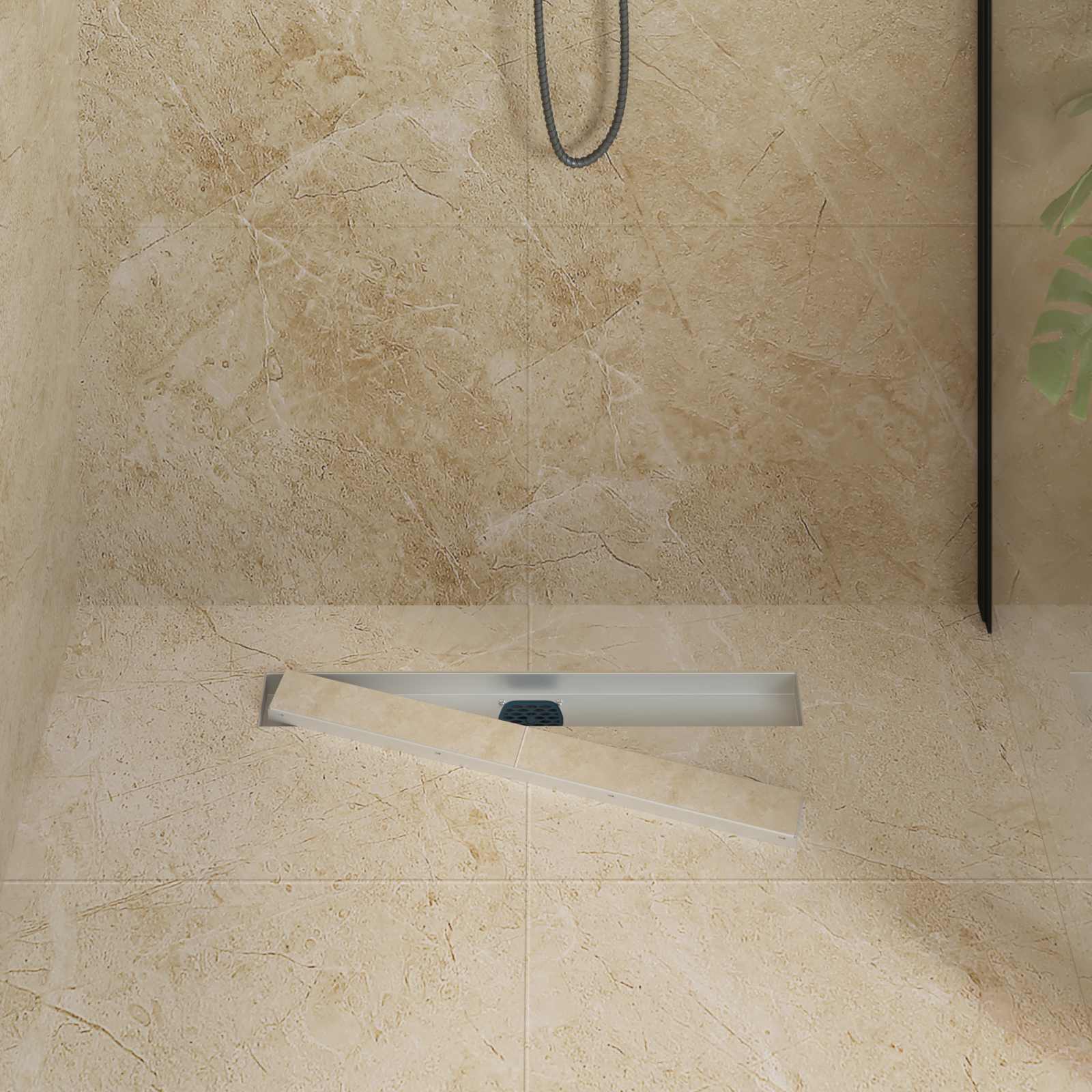 Doucheafvoer 2-in-1 met 360° Sifon Zilver 60 cm is nu te koop bij PeponiXL, paradijselijk wonen!