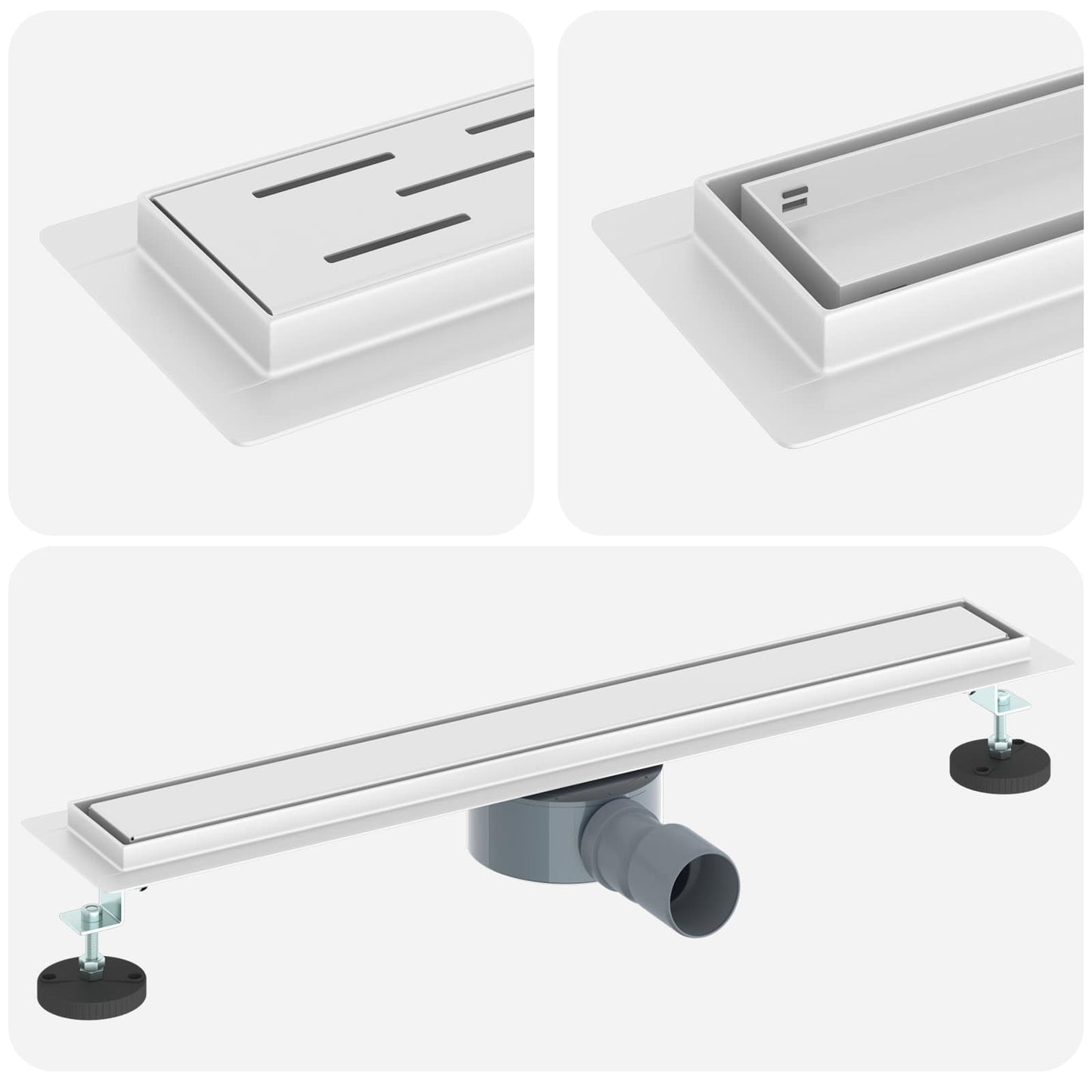 Doucheafvoer 2-in-1 met 360° Sifon Zilver 60 cm is nu te koop bij PeponiXL, paradijselijk wonen!