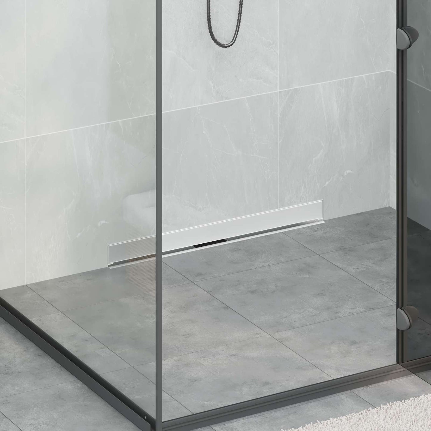 Wandgemonteerde Douche Afvoer Zilver 70 cm Roestvrij staal 304 is nu te koop bij PeponiXL, paradijselijk wonen!
