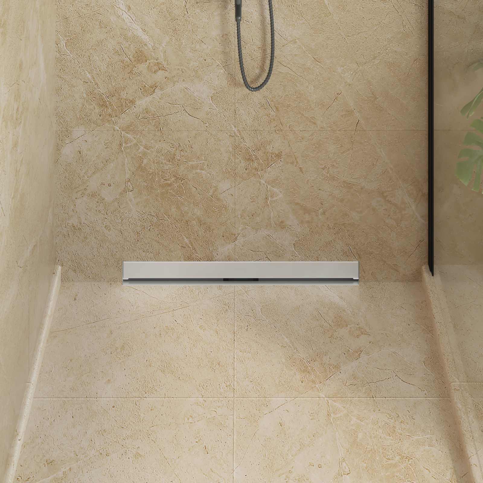 Wandgemonteerde Douche Afvoer Zilver 70 cm Roestvrij staal 304 is nu te koop bij PeponiXL, paradijselijk wonen!