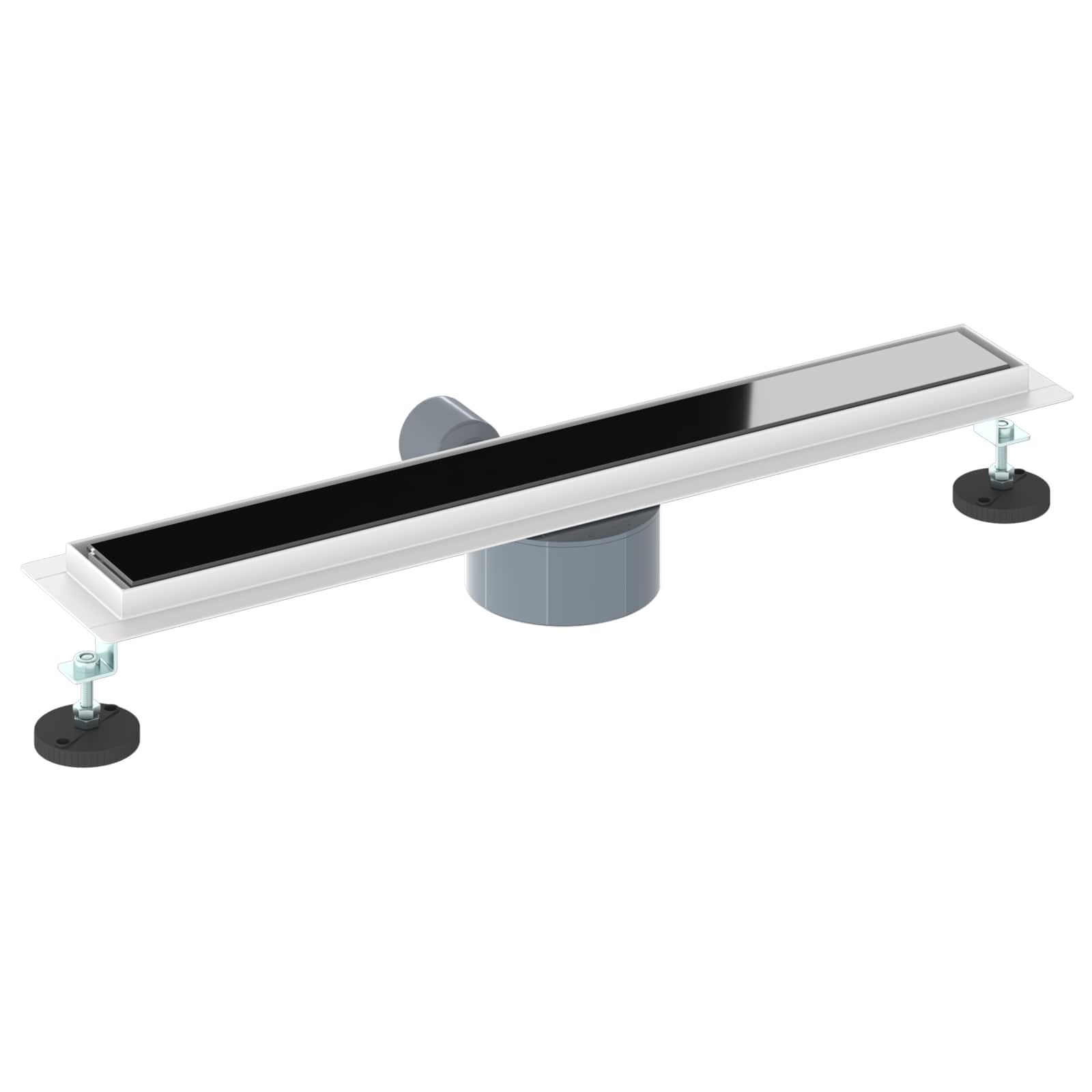 Doucheafvoer Glasdeksel met 360° Sifon Zwart 60 cm is nu te koop bij PeponiXL, paradijselijk wonen!
