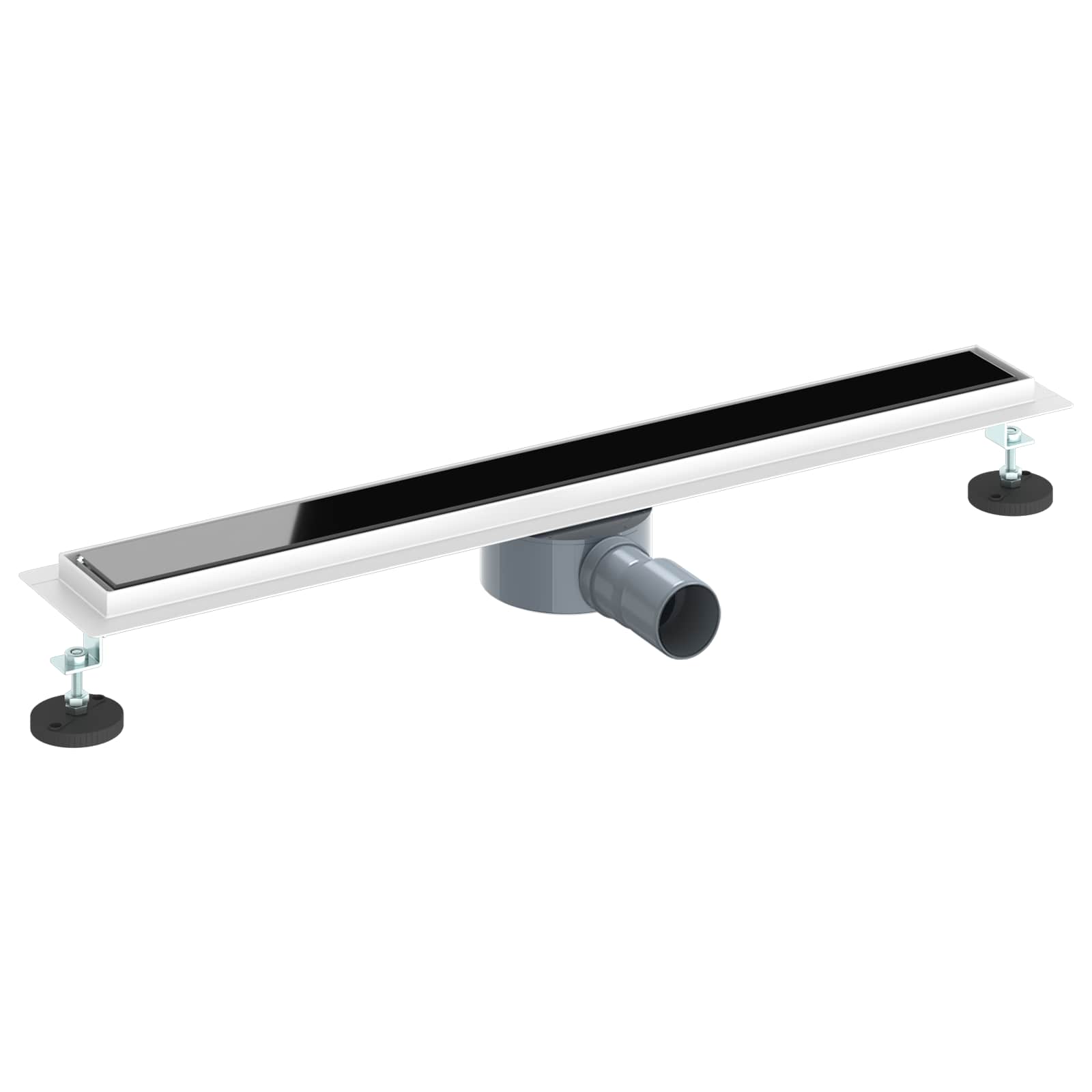 Doucheafvoer Glasdeksel met 360° Sifon Zwart 70 cm is nu te koop bij PeponiXL, paradijselijk wonen!