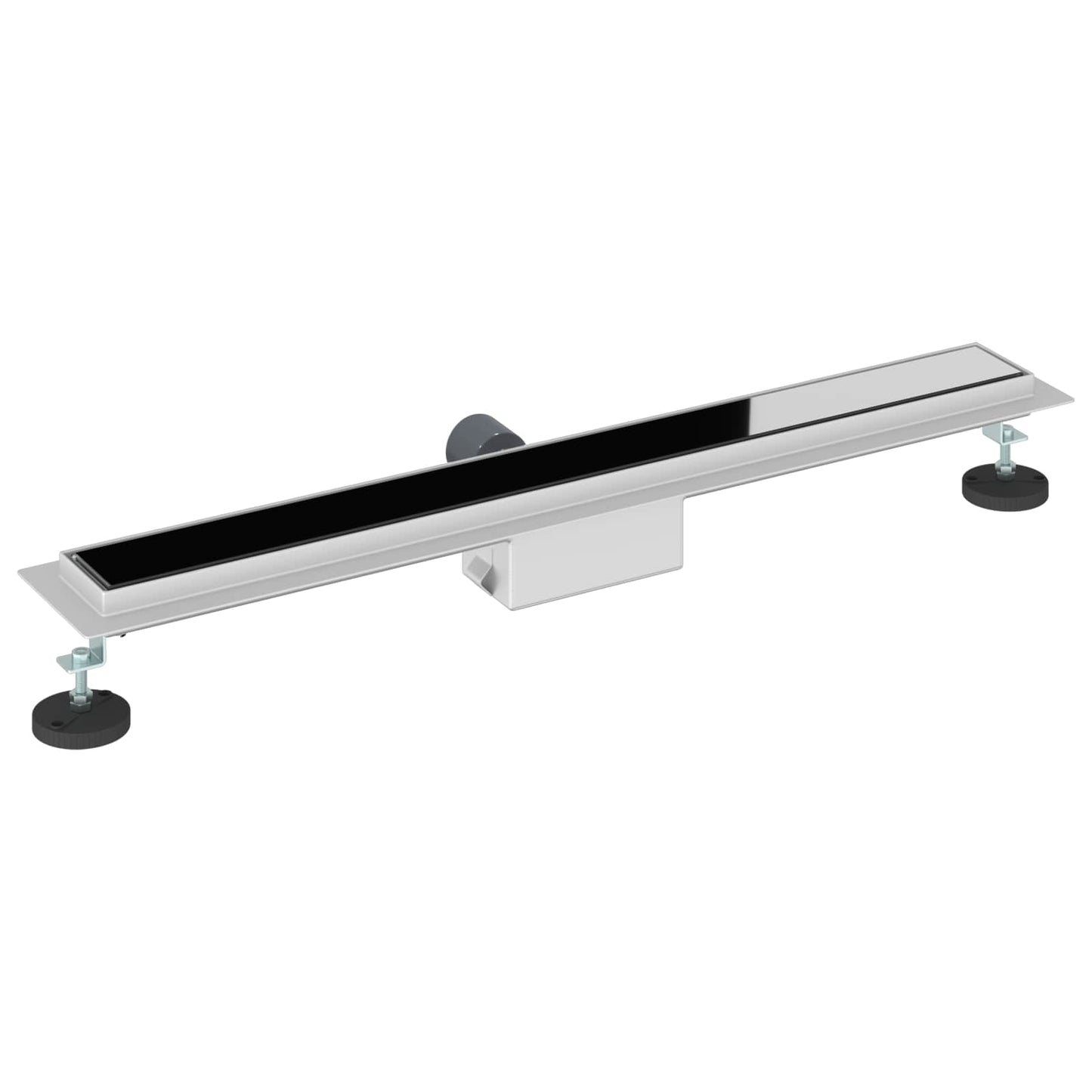 Doucheafvoer met Glazen Deksel Zwart 80 cm Roestvrij staal 304 is nu te koop bij PeponiXL, paradijselijk wonen!