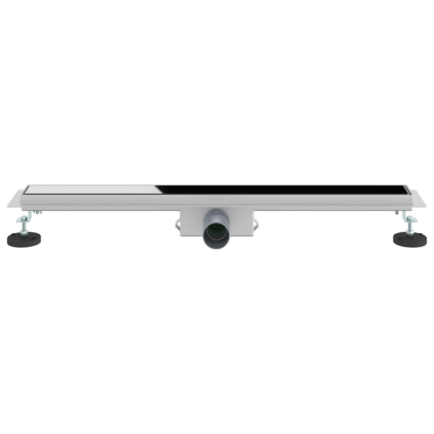 Doucheafvoer met Glazen Deksel Zwart 80 cm Roestvrij staal 304 is nu te koop bij PeponiXL, paradijselijk wonen!