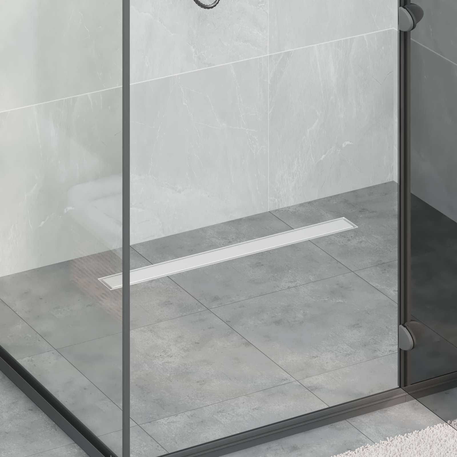 2 in 1 Doucheafvoer Zilver 70 cm Roestvrij staal 304 is nu te koop bij PeponiXL, paradijselijk wonen!