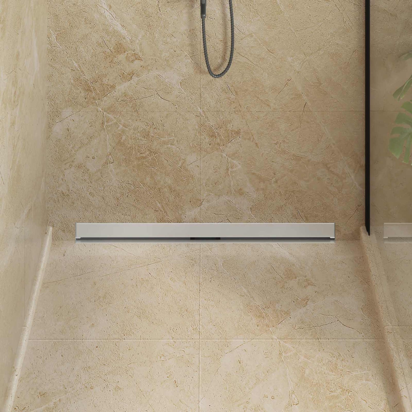Wandgemonteerde Douche Afvoer Zilver 90 cm Roestvrij staal 304 is nu te koop bij PeponiXL, paradijselijk wonen!