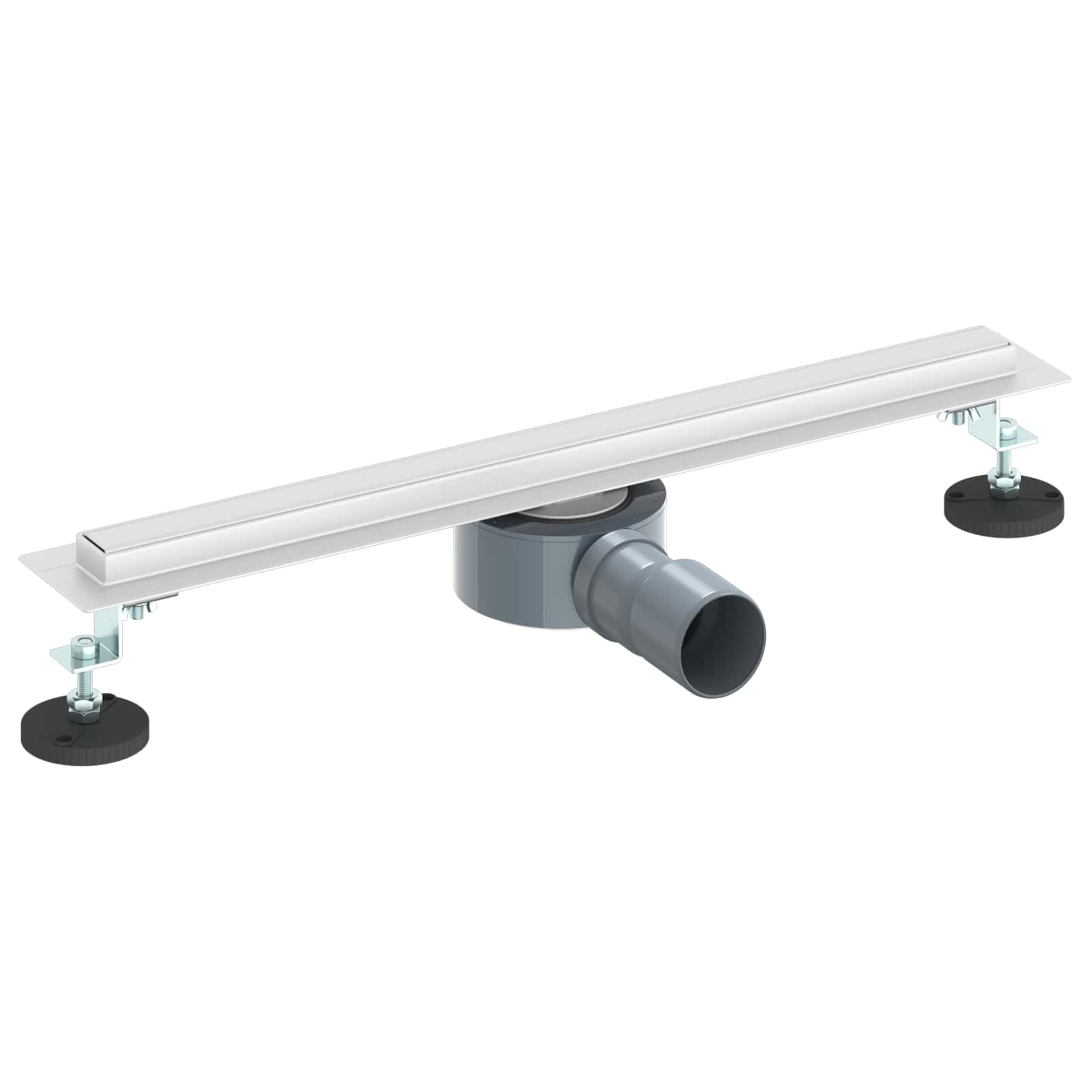 360° Doucheafvoer Met Slank Model Zilver 50 cm is nu te koop bij PeponiXL, paradijselijk wonen!
