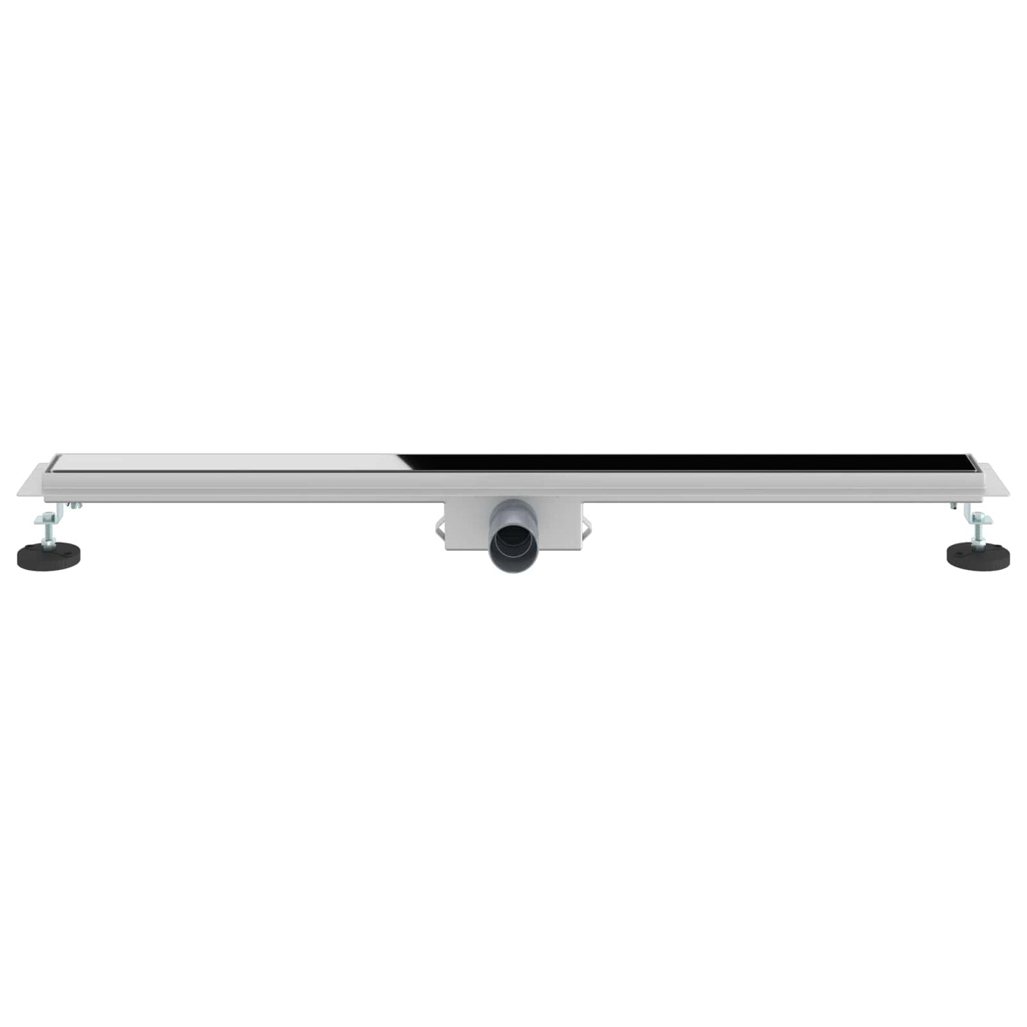 Doucheafvoer met Glazen Deksel Zwart 90 cm Roestvrij staal 304 is nu te koop bij PeponiXL, paradijselijk wonen!