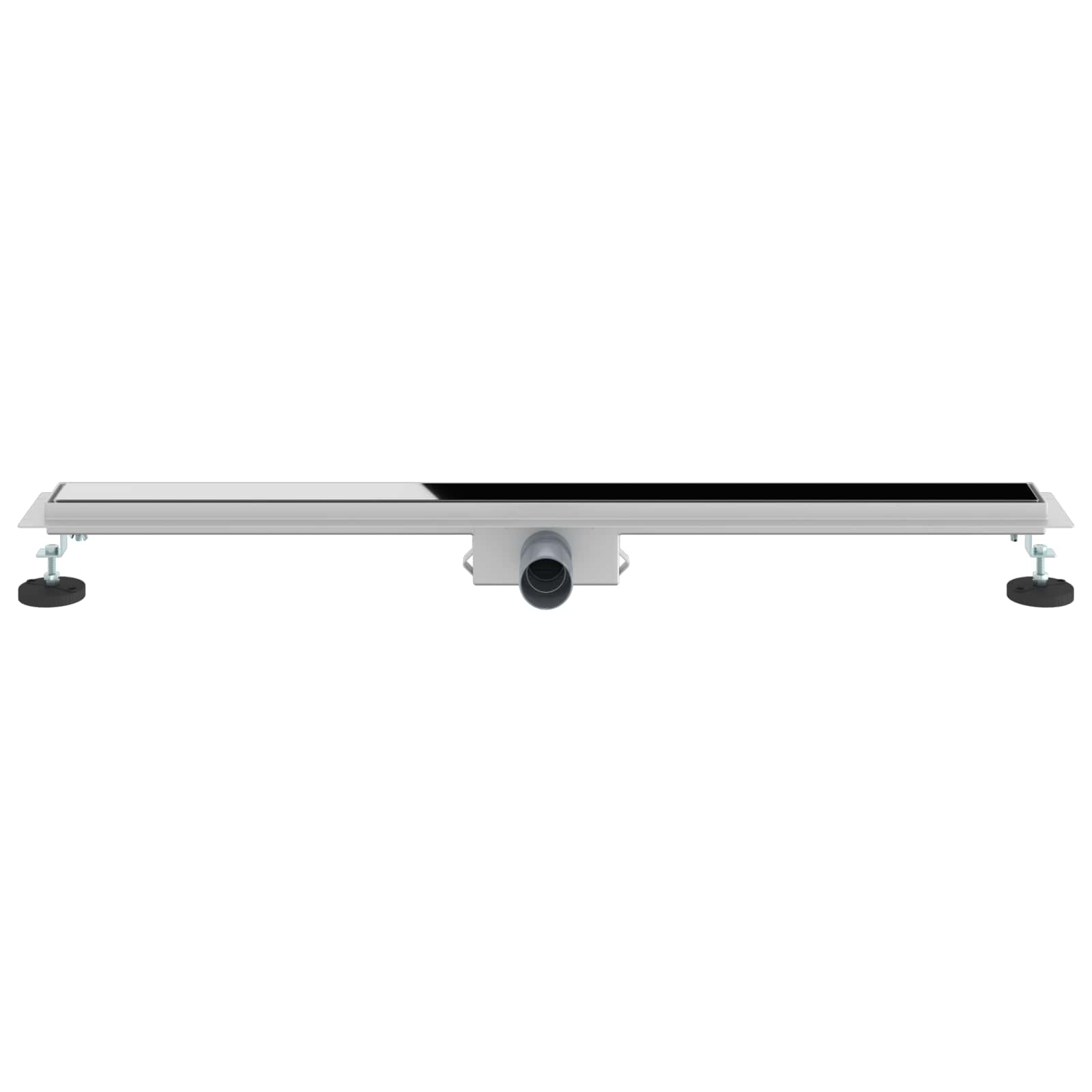 Doucheafvoer met Glazen Deksel Zwart 90 cm Roestvrij staal 304 is nu te koop bij PeponiXL, paradijselijk wonen!