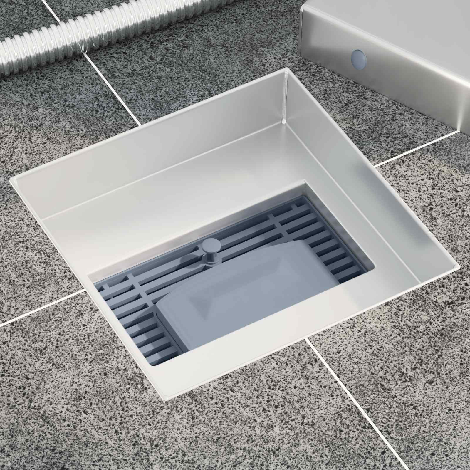 2 in 1 Doucheafvoer Zilver 15 x 15 cm Roestvrij staal 304 is nu te koop bij PeponiXL, paradijselijk wonen!
