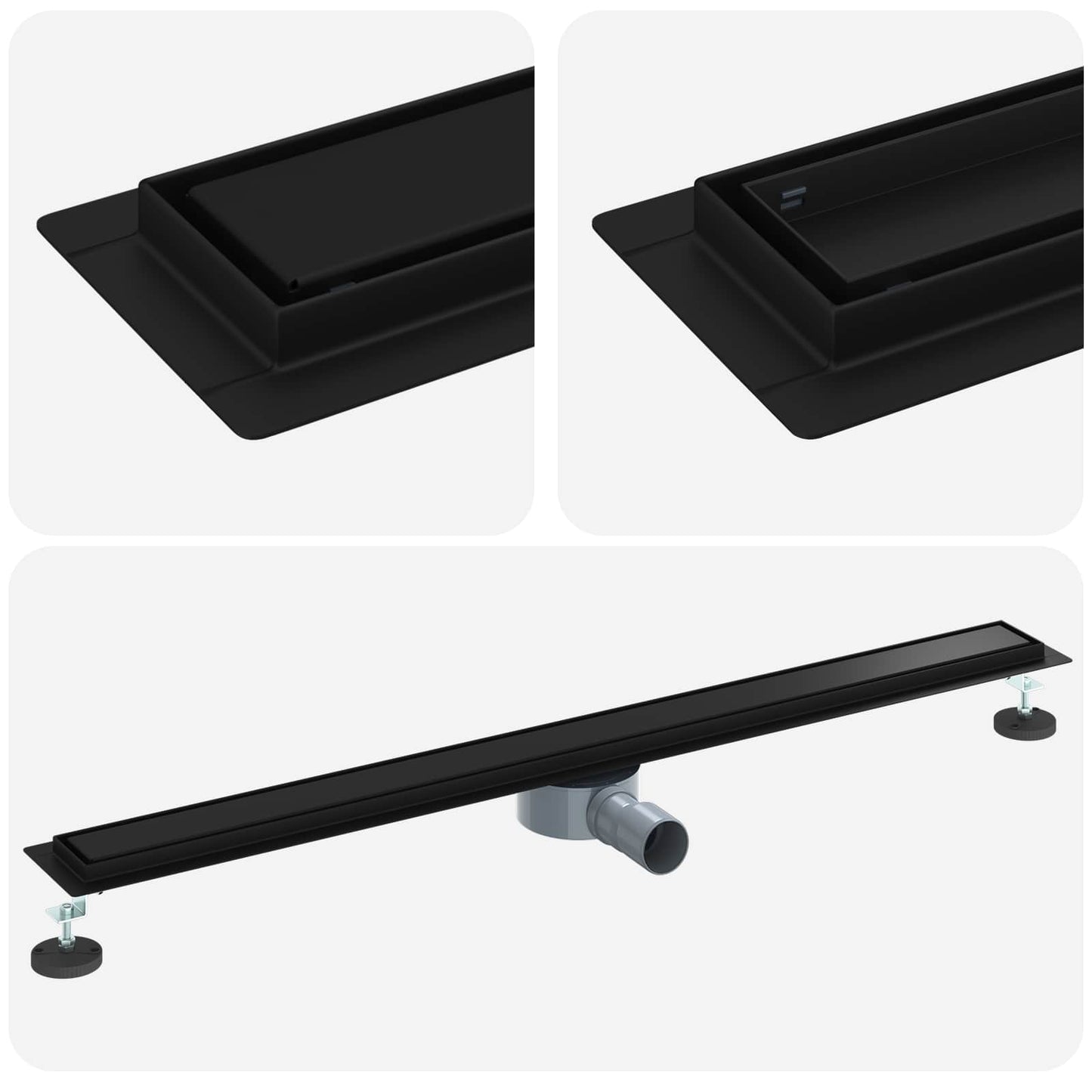Doucheafvoer 2-in-1 met 360° Sifon Zwart 100 cm is nu te koop bij PeponiXL, paradijselijk wonen!