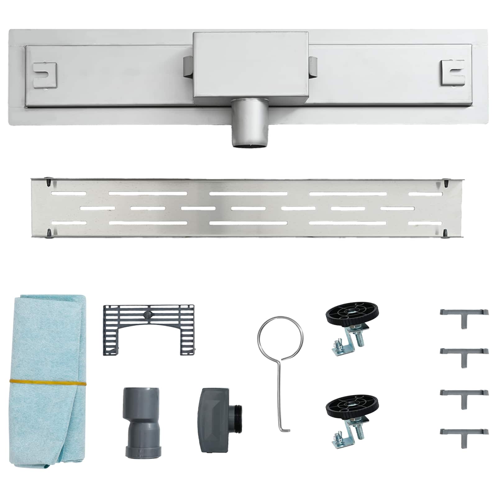 Doucheafvoer met Lijndesign Zilver 60 cm Roestvrij staal 304 is nu te koop bij PeponiXL, paradijselijk wonen!