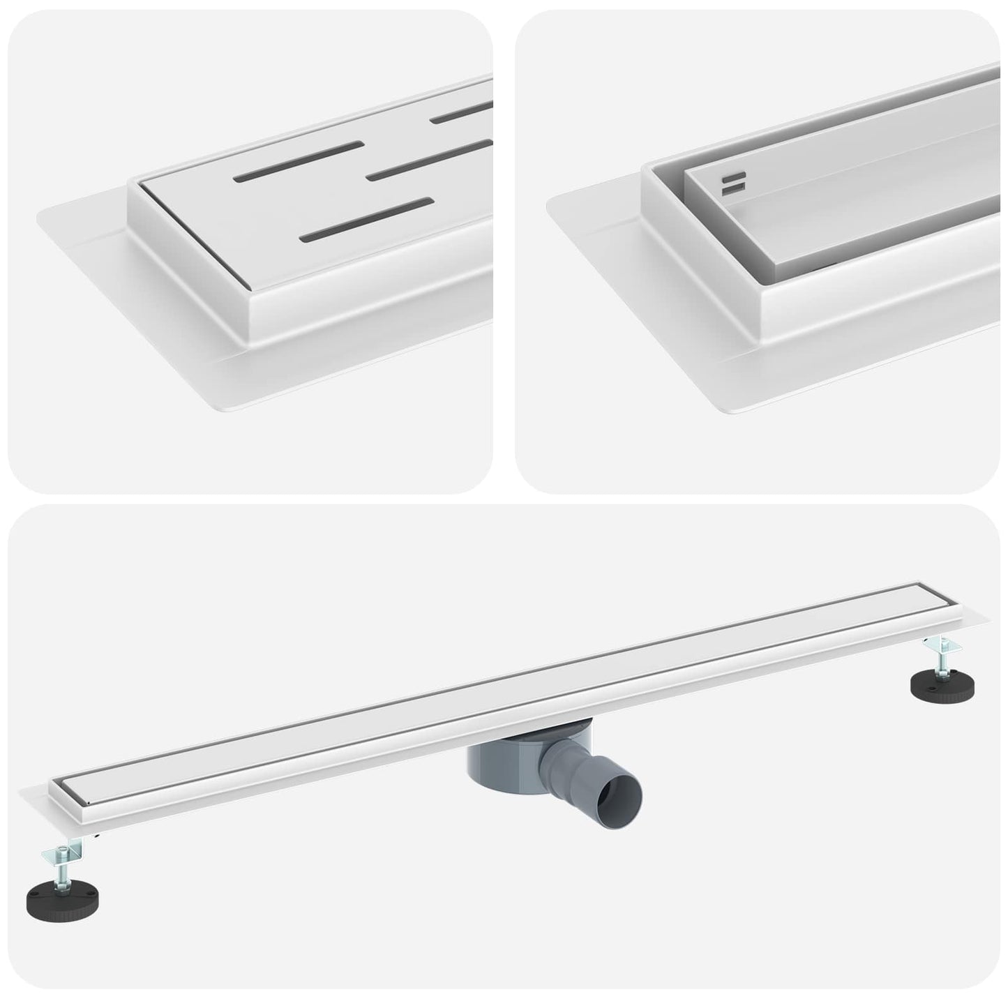 Doucheafvoer 2-in-1 met 360° Sifon Zilver 90 cm is nu te koop bij PeponiXL, paradijselijk wonen!