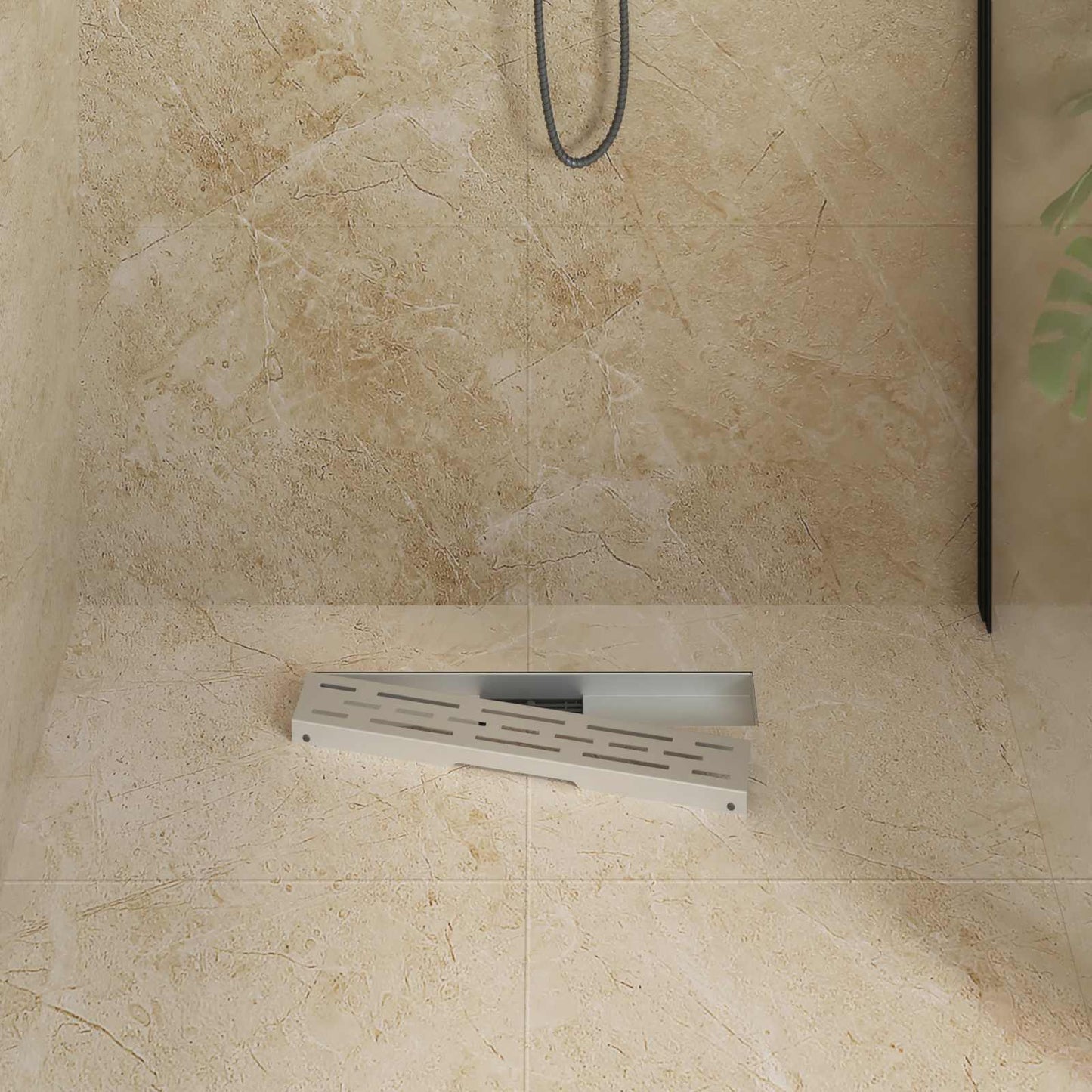 Doucheafvoer met Lijndesign Zilver 50 cm Roestvrij staal 304 is nu te koop bij PeponiXL, paradijselijk wonen!