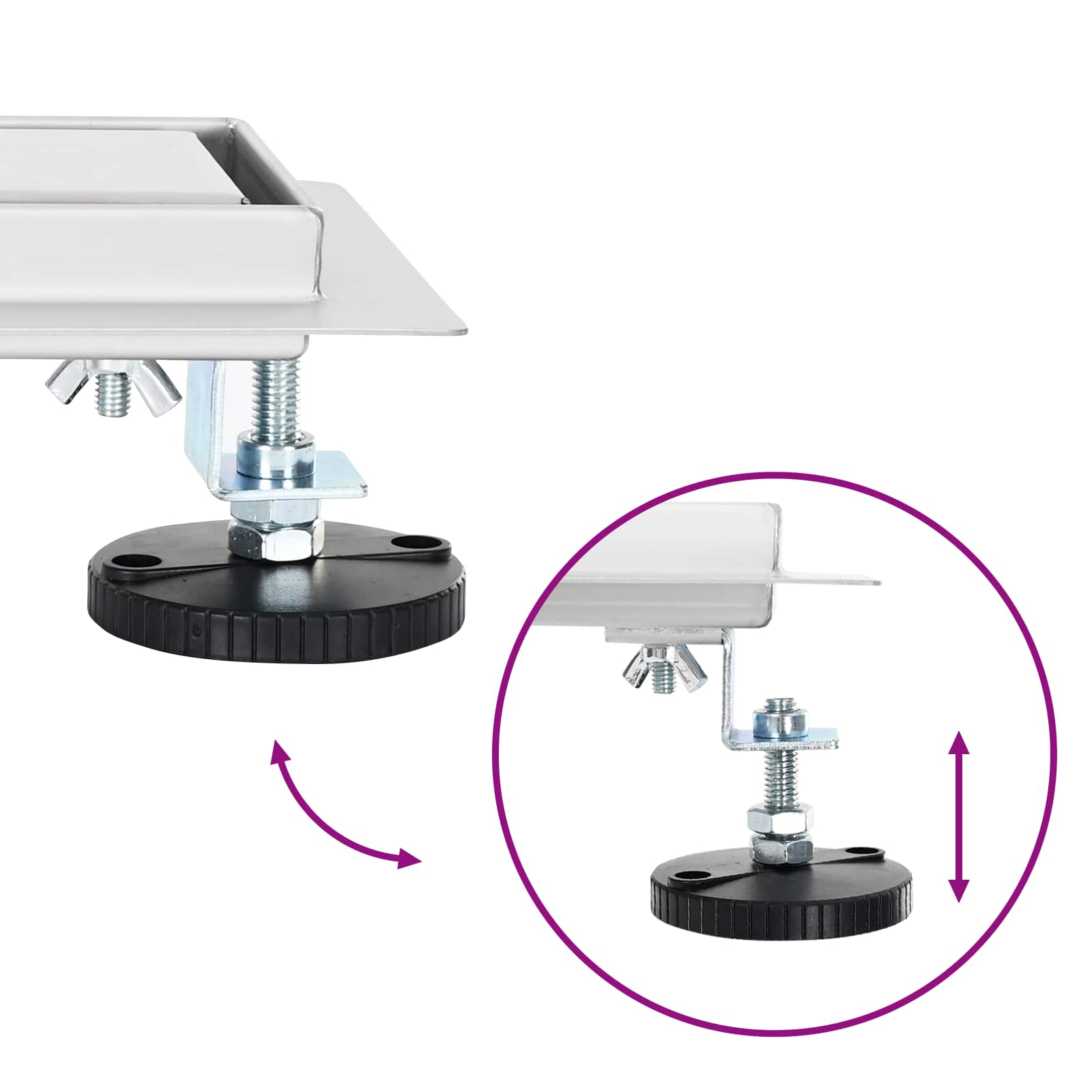 Doucheafvoer 2-in-1 met 360° Sifon Zilver 50 cm is nu te koop bij PeponiXL, paradijselijk wonen!