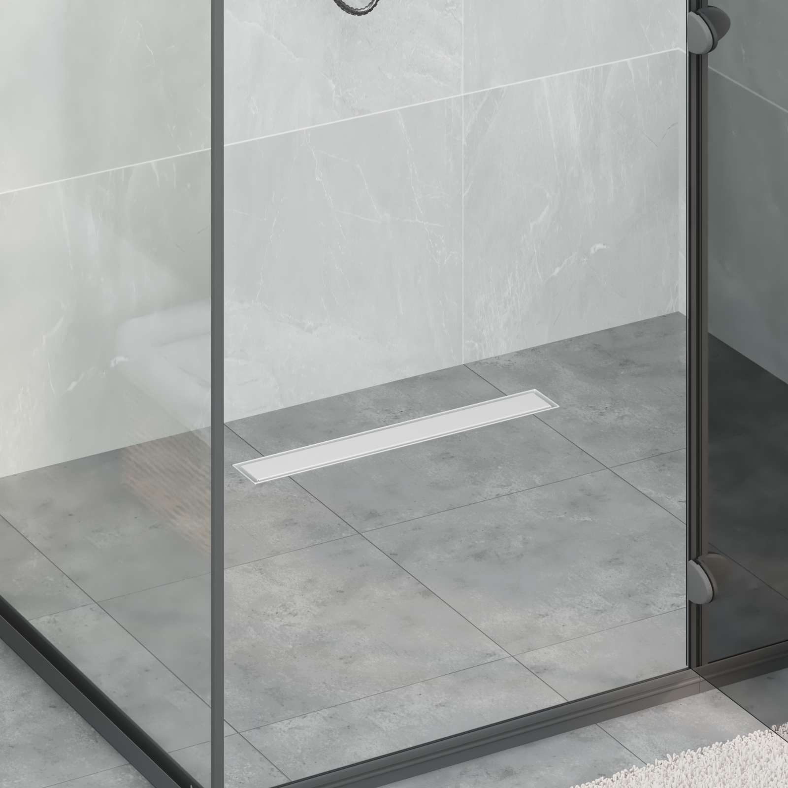2 in 1 Doucheafvoer Zilver 60 cm Roestvrij staal 304 is nu te koop bij PeponiXL, paradijselijk wonen!