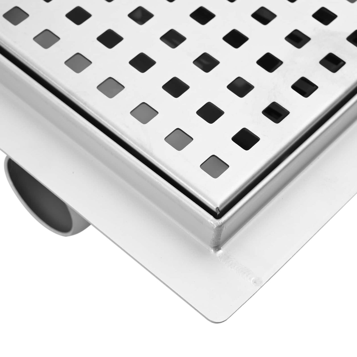 Dot doucheafvoer Zilver 15 x 15 cm Roestvrij staal 304 is nu te koop bij PeponiXL, paradijselijk wonen!