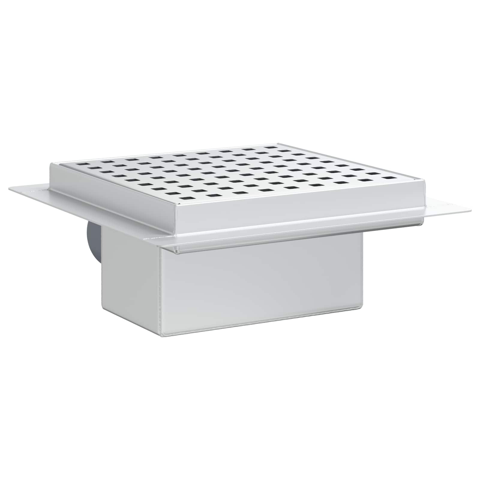 Dot doucheafvoer Zilver 15 x 15 cm Roestvrij staal 304 is nu te koop bij PeponiXL, paradijselijk wonen!