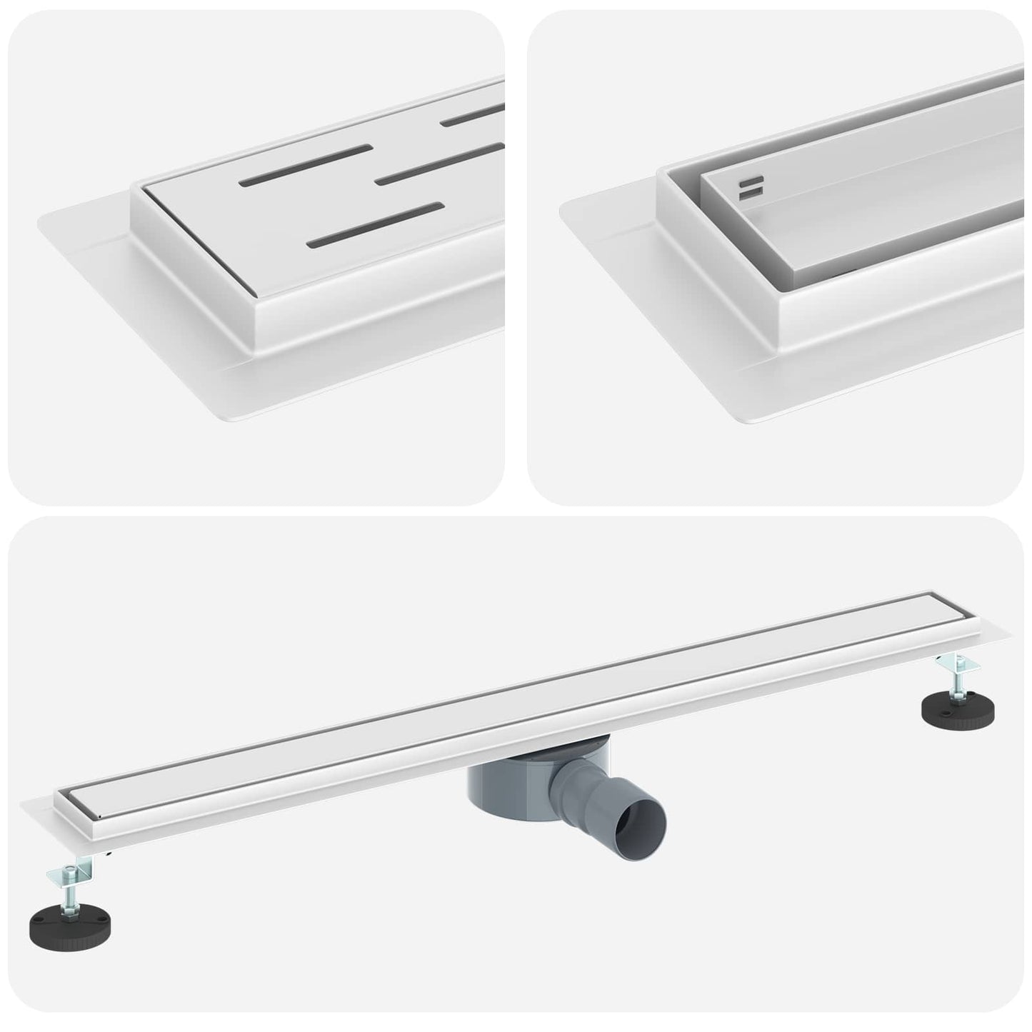Doucheafvoer 2-in-1 met 360° Sifon Zilver 80 cm is nu te koop bij PeponiXL, paradijselijk wonen!