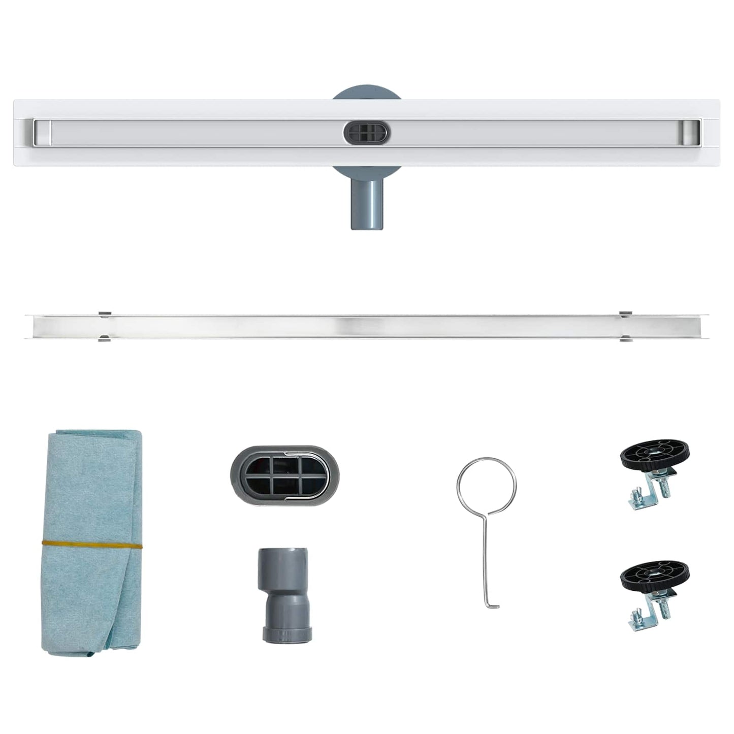 360° Doucheafvoer Met Slank Model Zilver 70 cm is nu te koop bij PeponiXL, paradijselijk wonen!