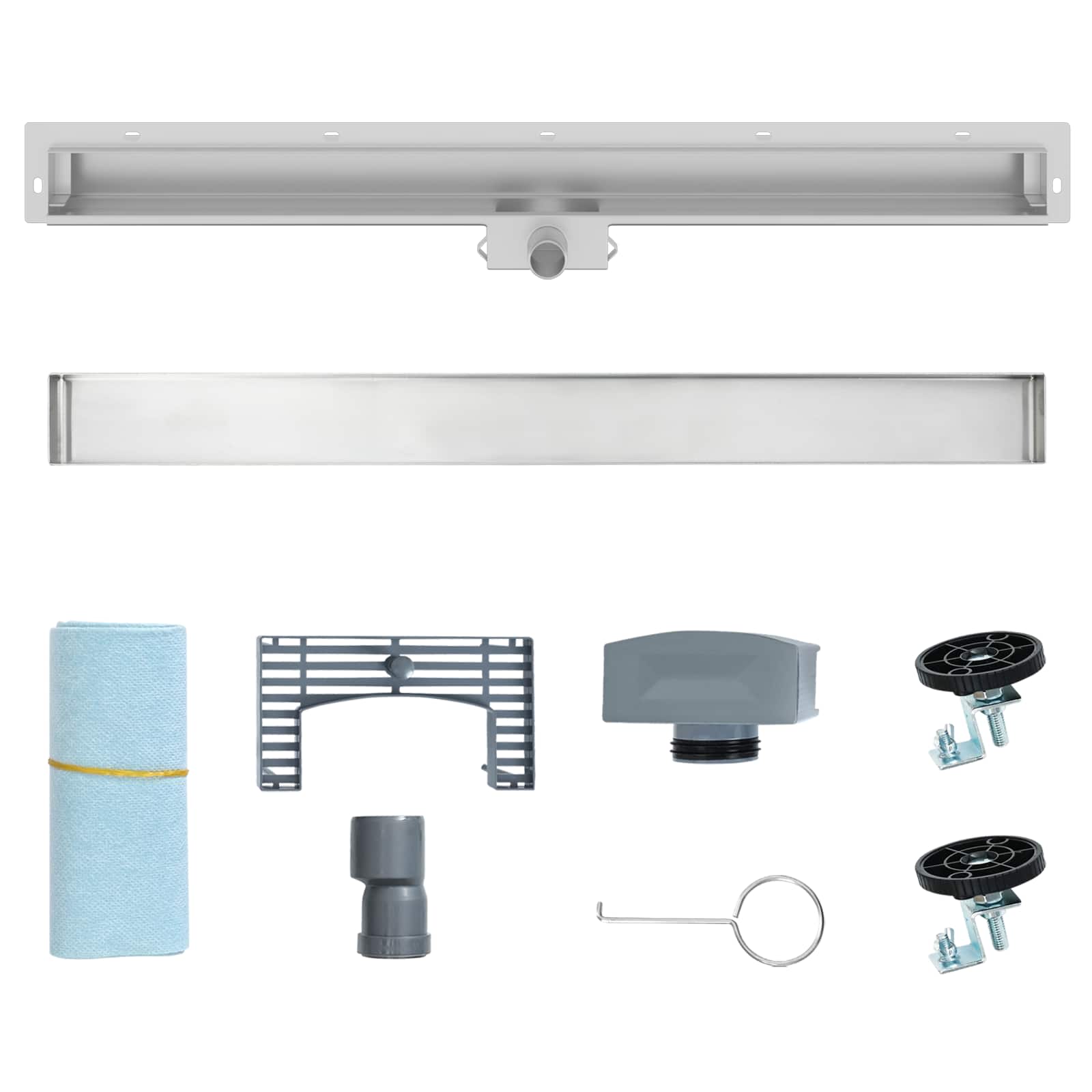 Wandgemonteerde Douche Afvoer Zilver 100 cm Roestvrij staal 304 is nu te koop bij PeponiXL, paradijselijk wonen!