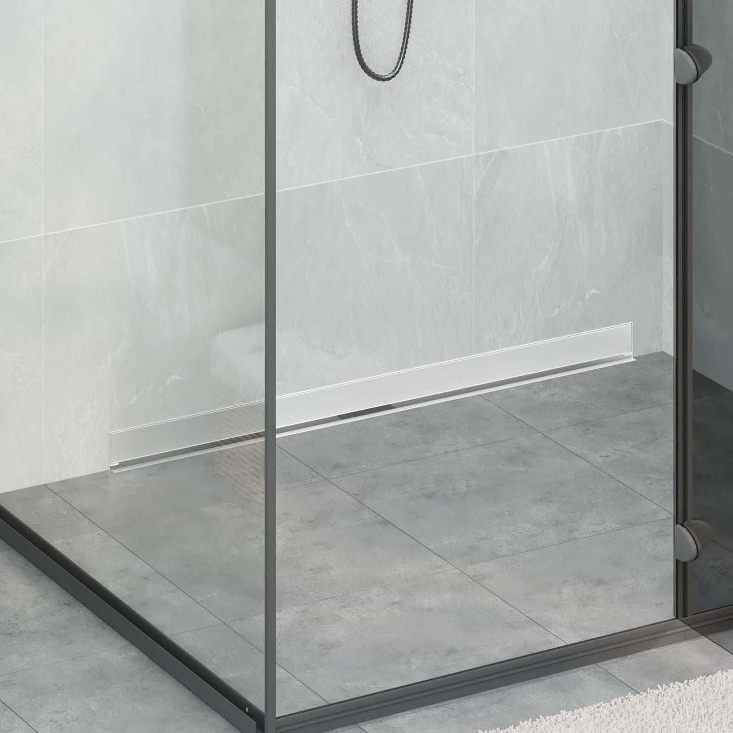 Wandgemonteerde Douche Afvoer Zilver 100 cm Roestvrij staal 304 is nu te koop bij PeponiXL, paradijselijk wonen!