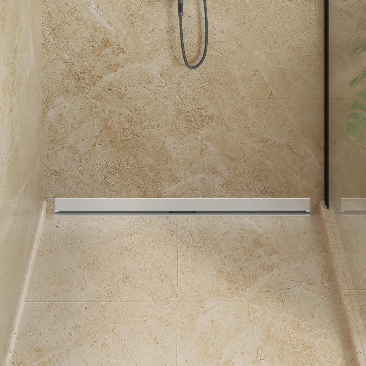Wandgemonteerde Douche Afvoer Zilver 100 cm Roestvrij staal 304 is nu te koop bij PeponiXL, paradijselijk wonen!