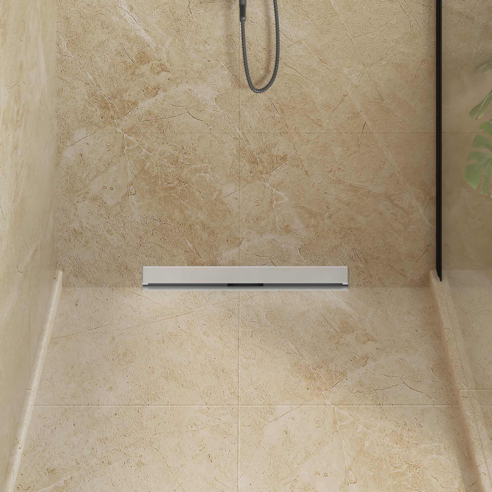 Wandgemonteerde Douche Afvoer Zilver 60 cm Roestvrij staal 304 is nu te koop bij PeponiXL, paradijselijk wonen!