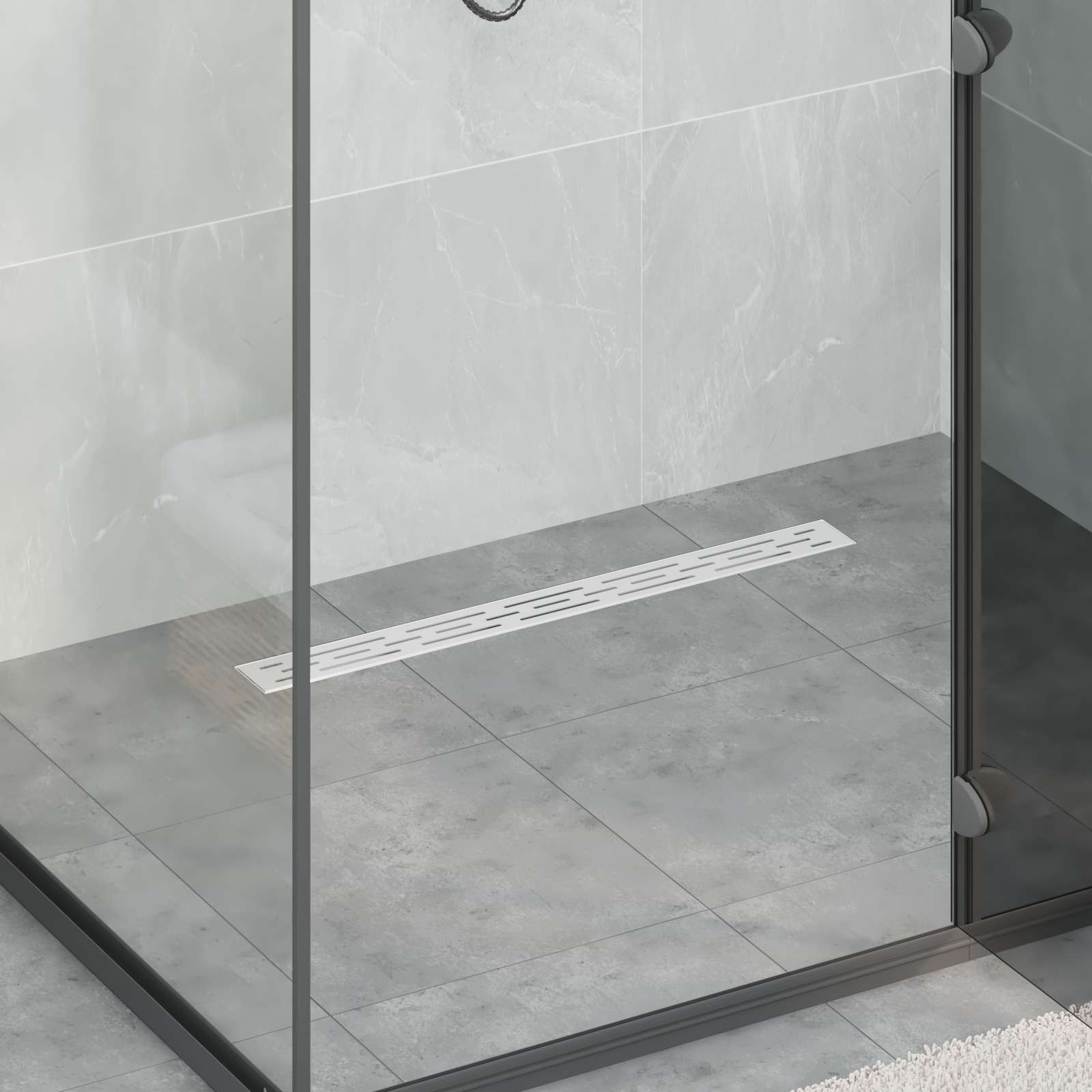 Doucheafvoer met Lijndesign Zilver 80 cm Roestvrij staal 304 is nu te koop bij PeponiXL, paradijselijk wonen!