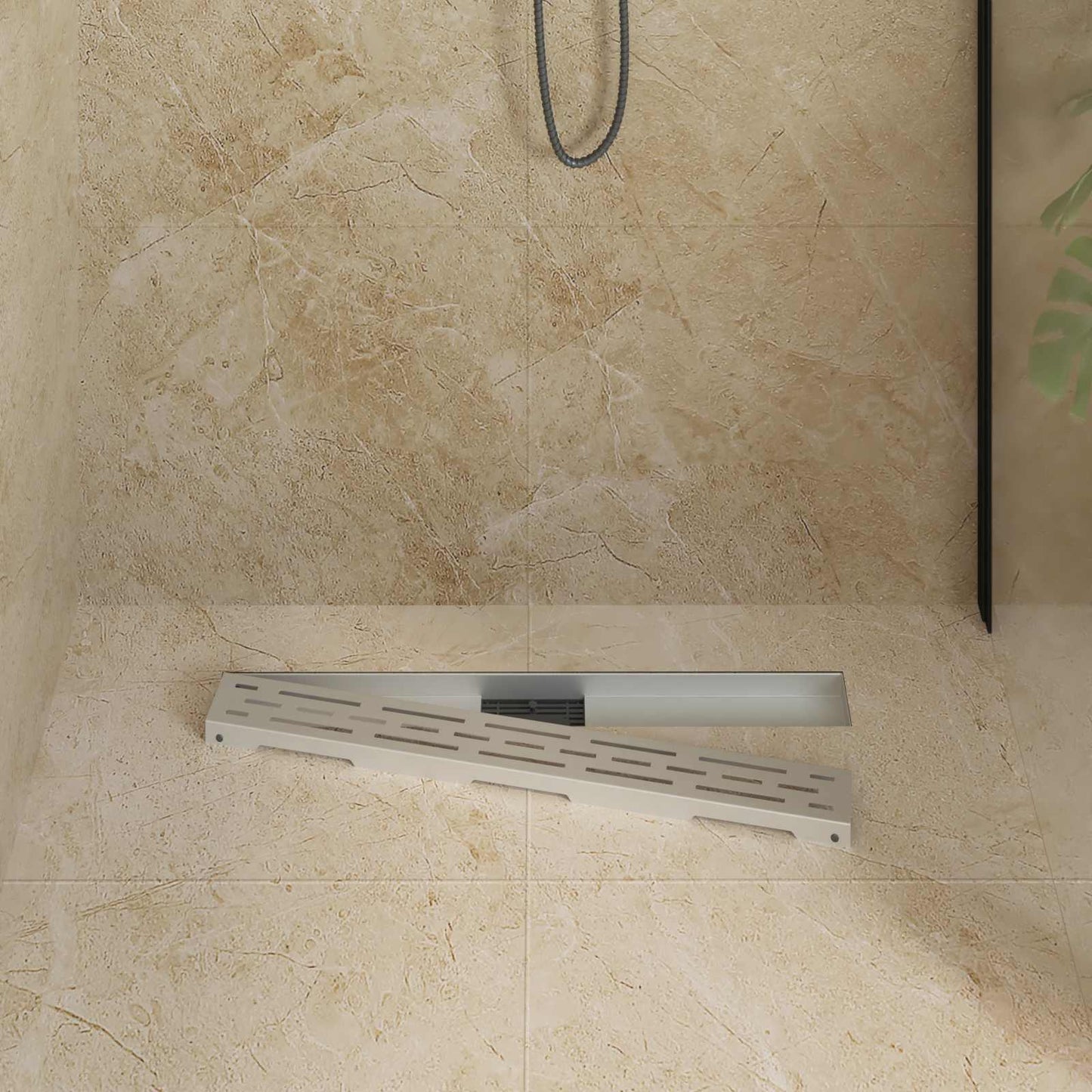 Doucheafvoer met Lijndesign Zilver 80 cm Roestvrij staal 304 is nu te koop bij PeponiXL, paradijselijk wonen!