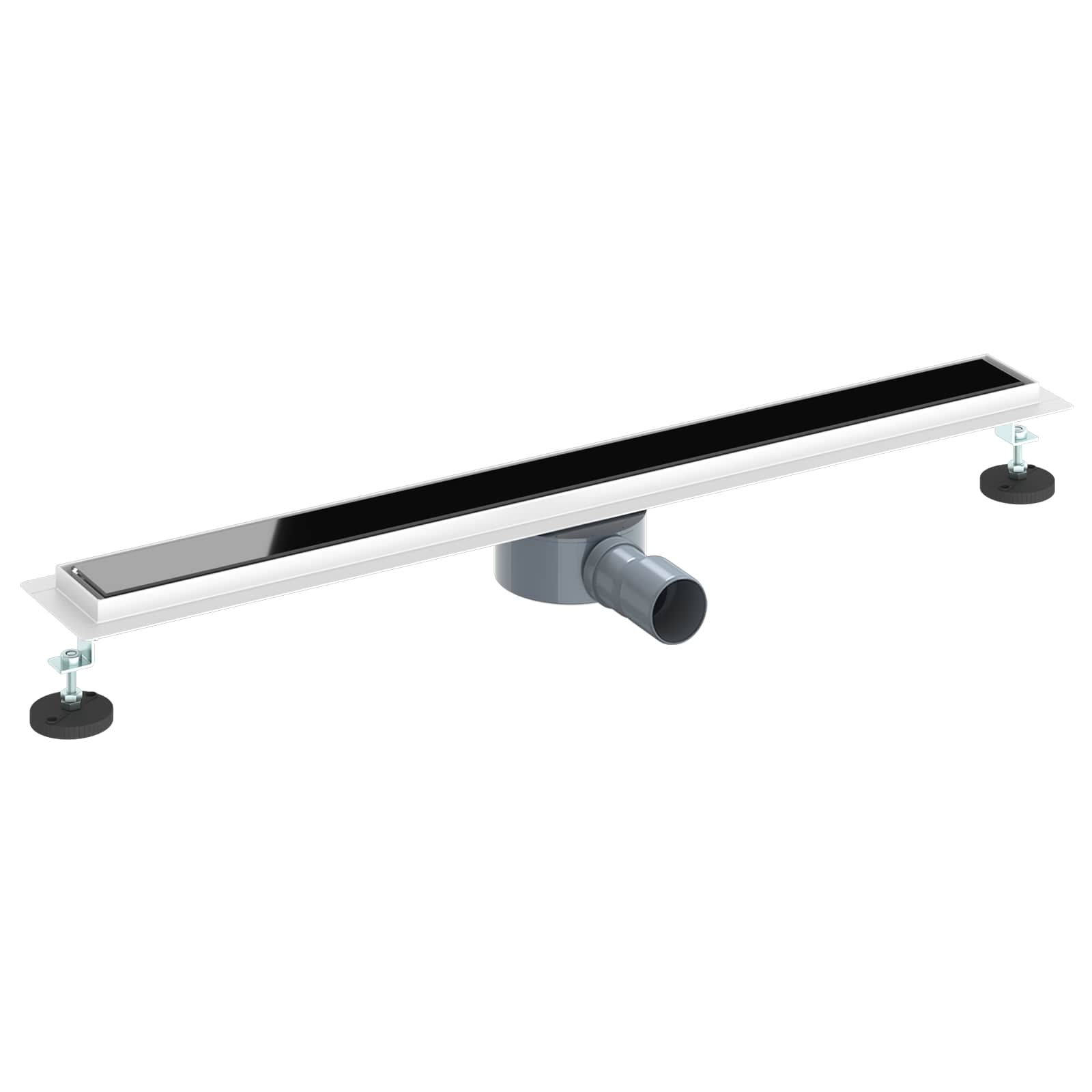 Doucheafvoer Glasdeksel met 360° Sifon Zwart 80 cm is nu te koop bij PeponiXL, paradijselijk wonen!