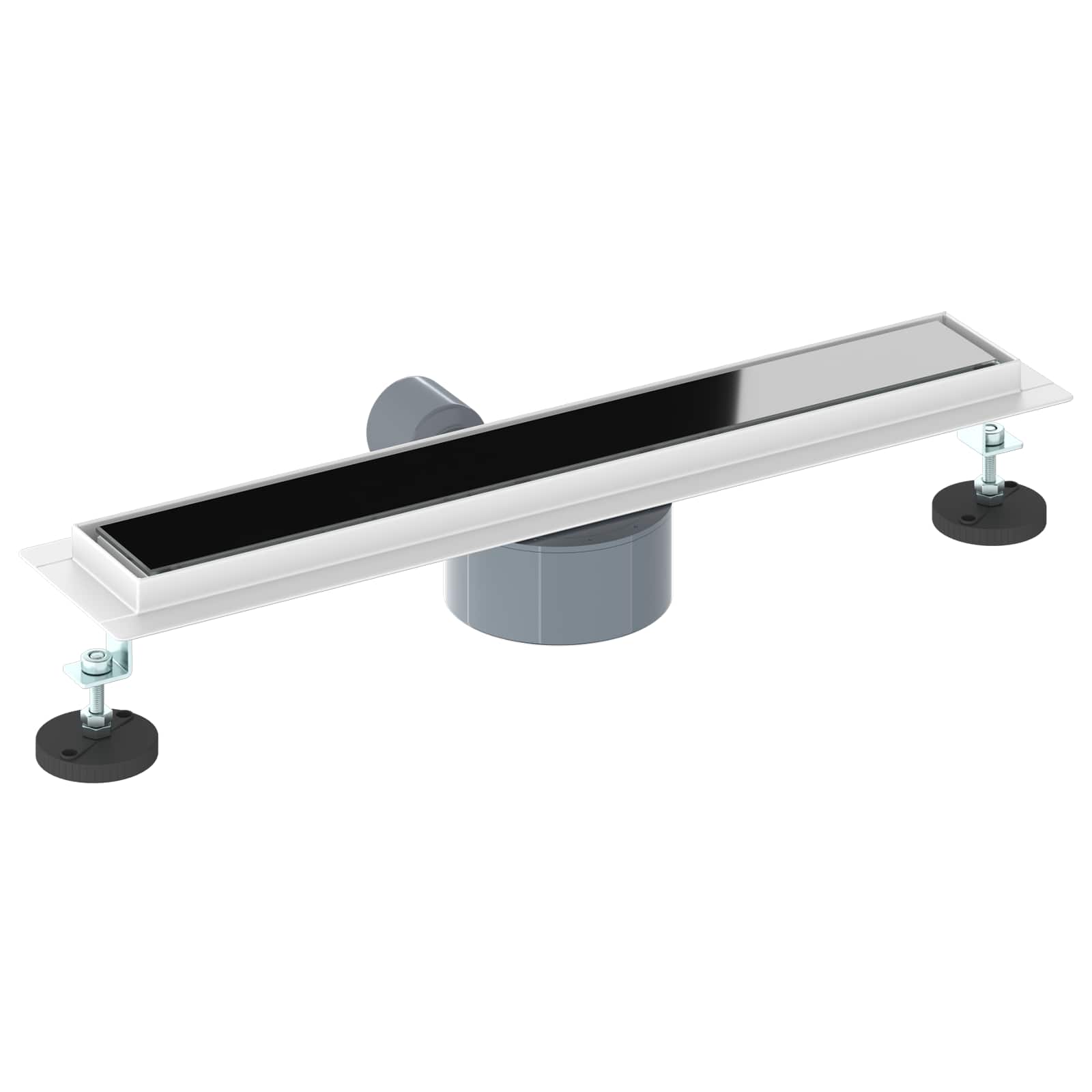 Doucheafvoer Glasdeksel met 360° Sifon Zwart 50 cm is nu te koop bij PeponiXL, paradijselijk wonen!